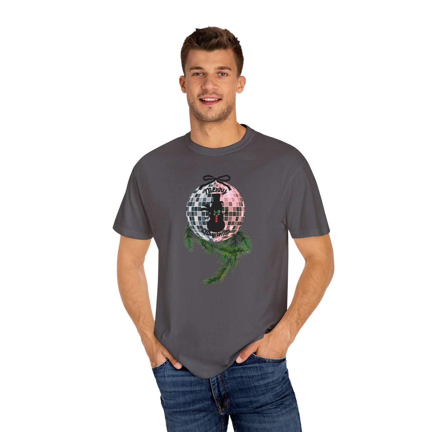 Christmas Disco Snowman T-shirt