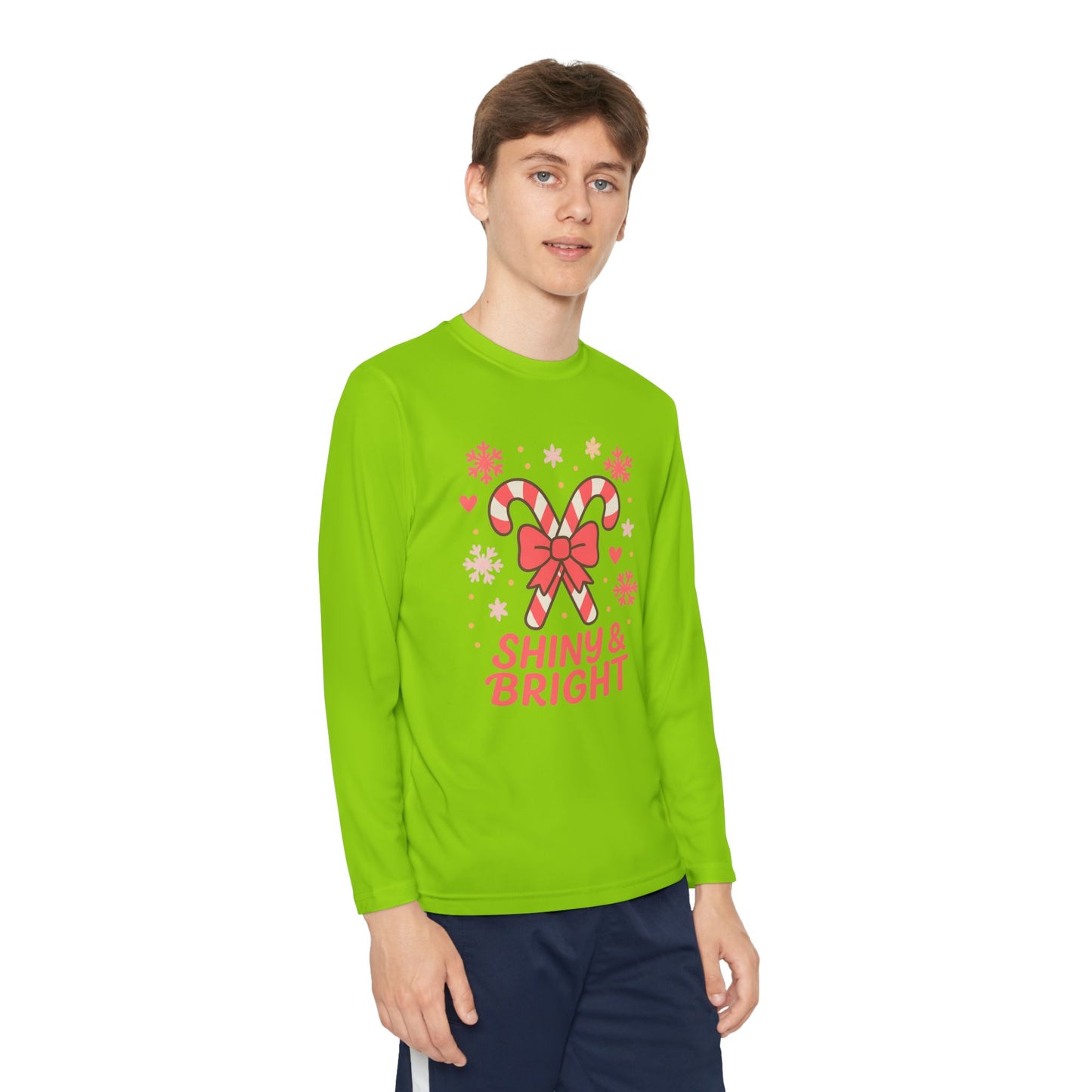 Long Sleeve Tee - Shiny & Bright Snowflake Design