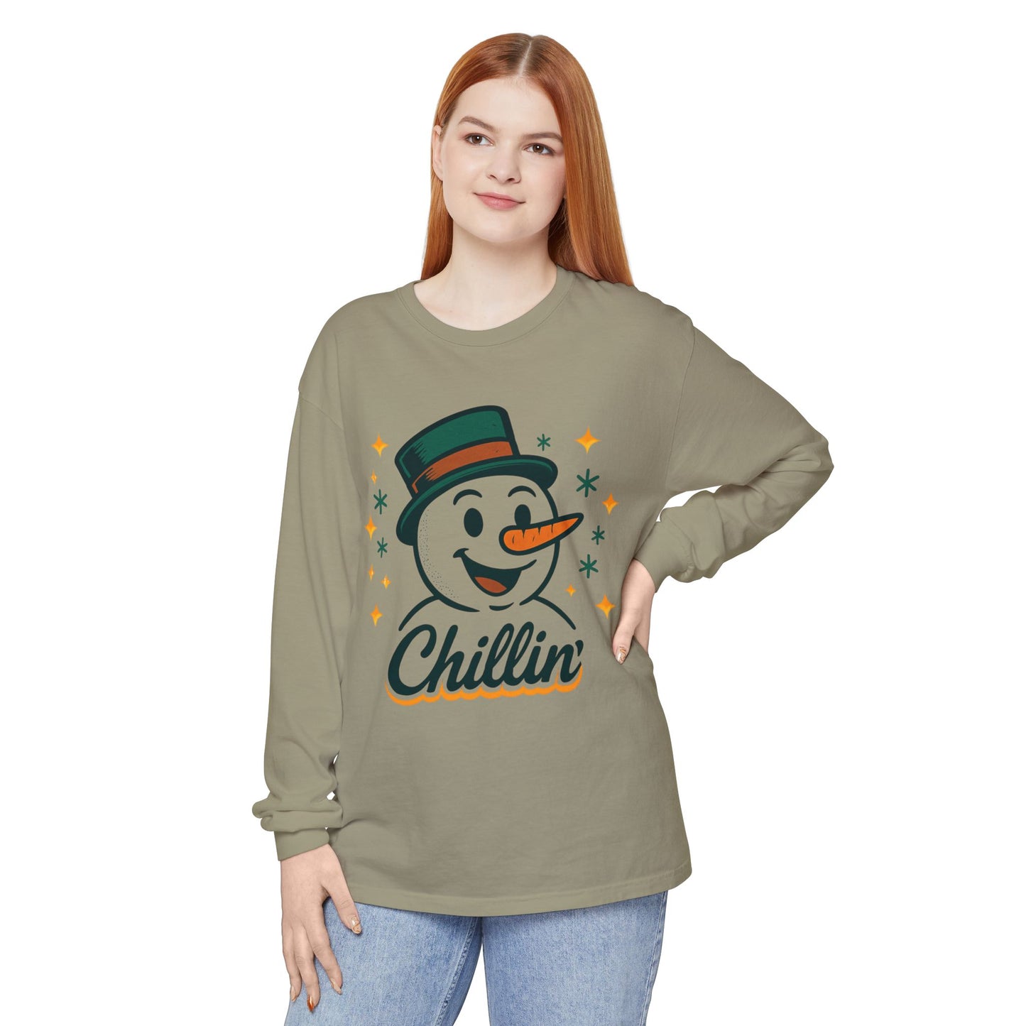 Unisex Garment-dyed Long Sleeve T-Shirt
