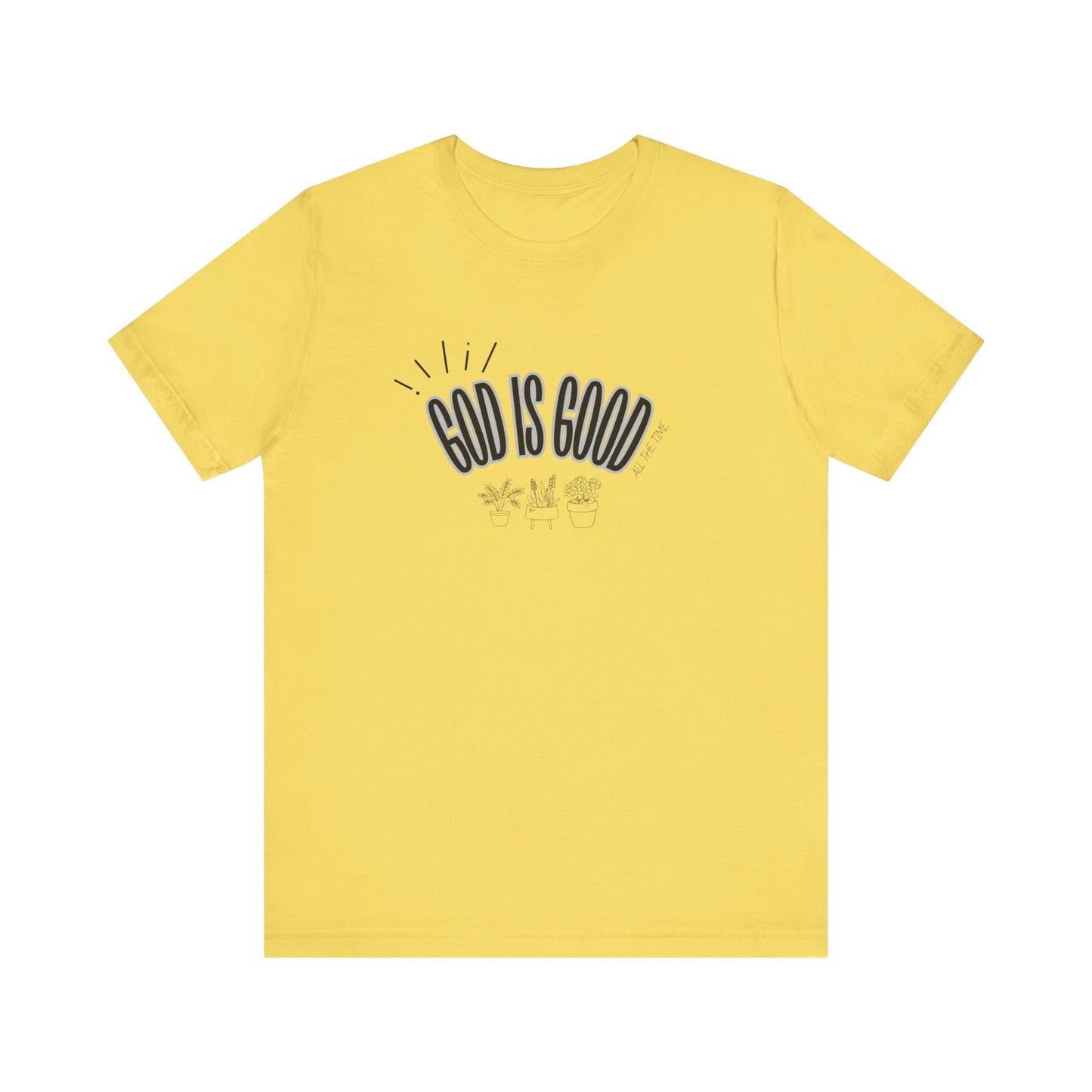 God is Good Unisex T-shirt with Flower Images
