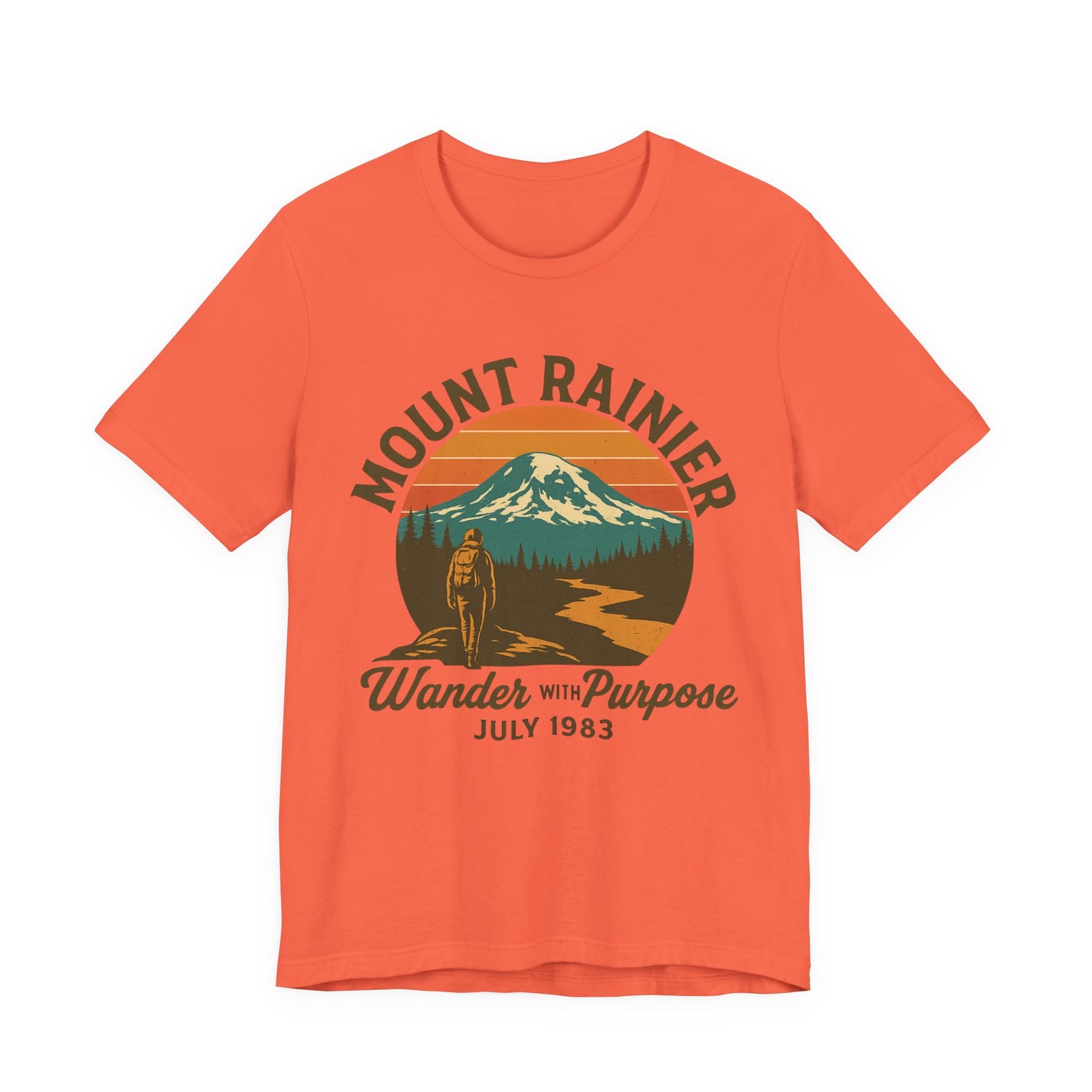 Adventure Tee - Wander with Purpose Retro Hiker