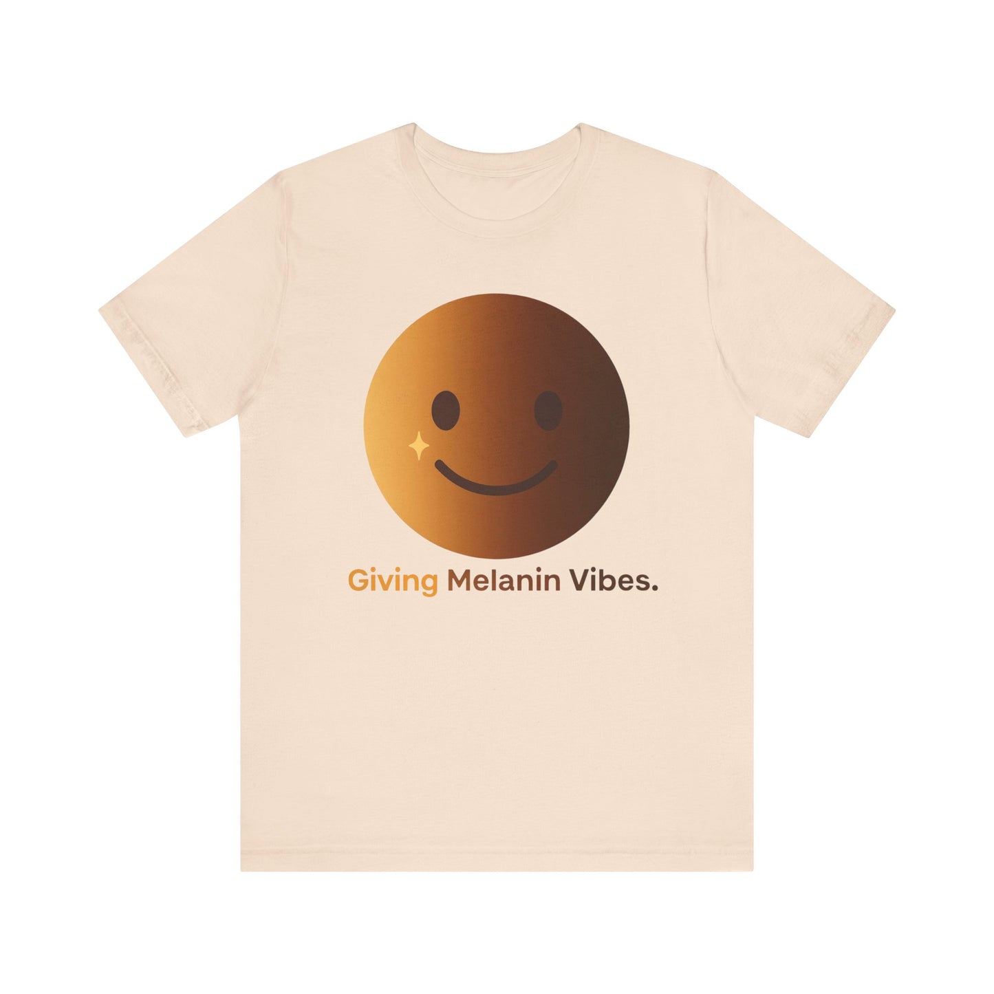 Melanated Emoji Tee- Giving Melanated Vibes- Style 1