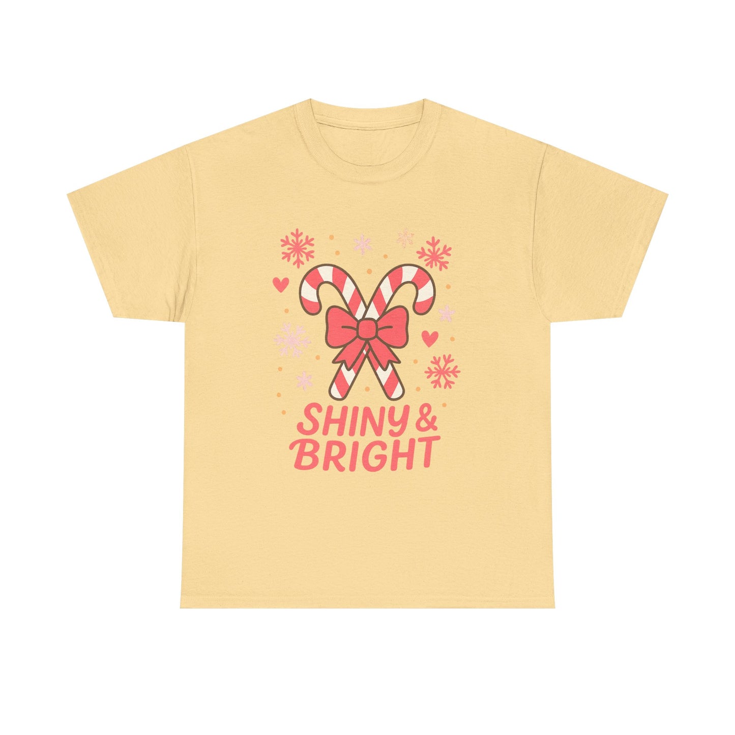 Candy Cane Christmas Tee, Holiday Shirt, Festive Unisex Cotton Tee, Merry and Bright T-Shirt, Gift for Christmas, Winter Apparel