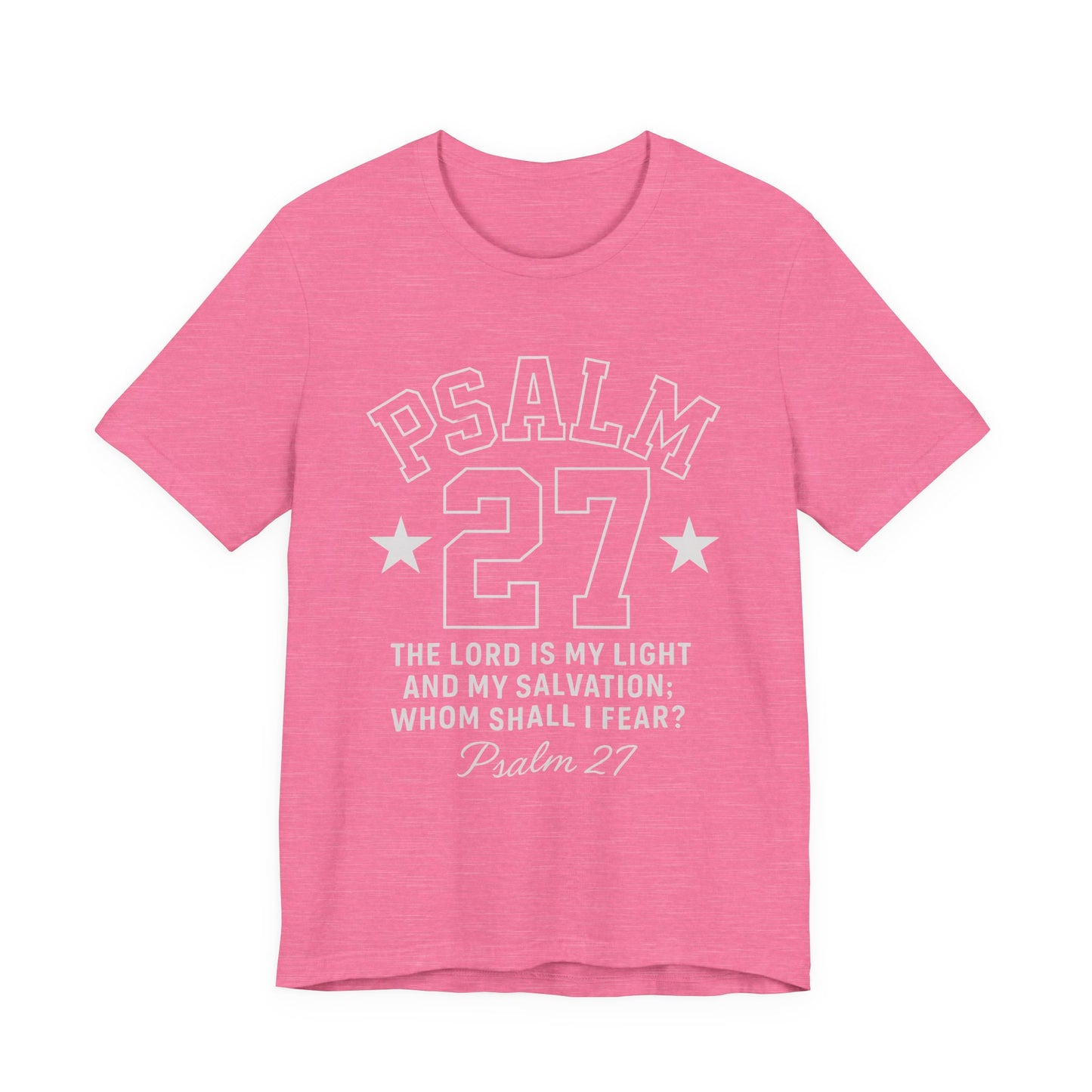 Unisex Jersey Tee - PSALM 27 Sporty Jersey Style Shirt