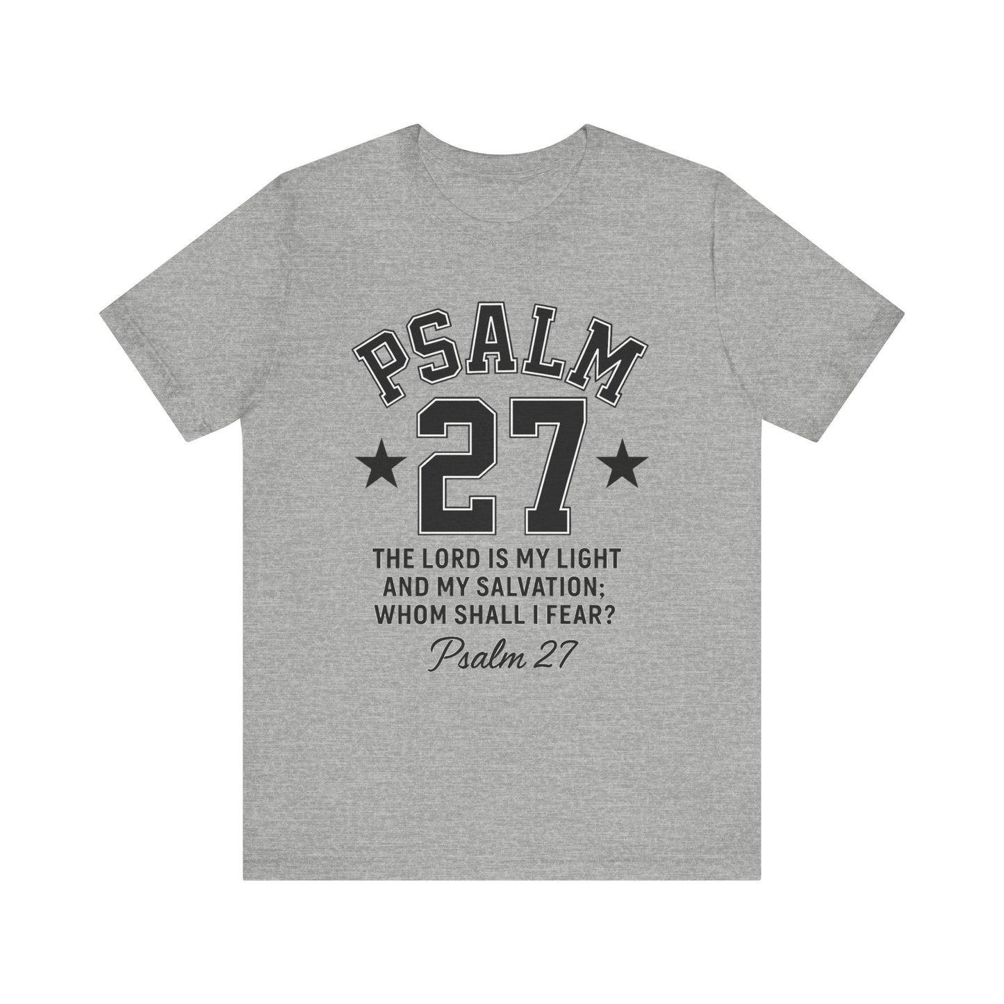 Psalm 27 White Sporty Tee