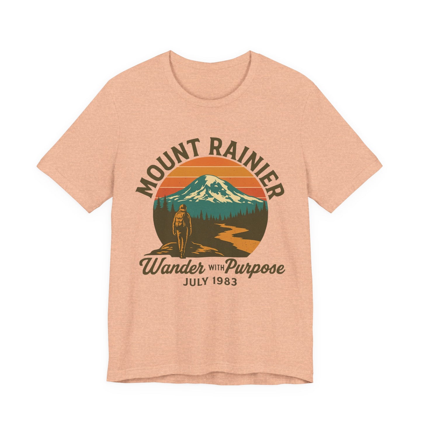 Adventure Tee - Wander with Purpose Retro Hiker
