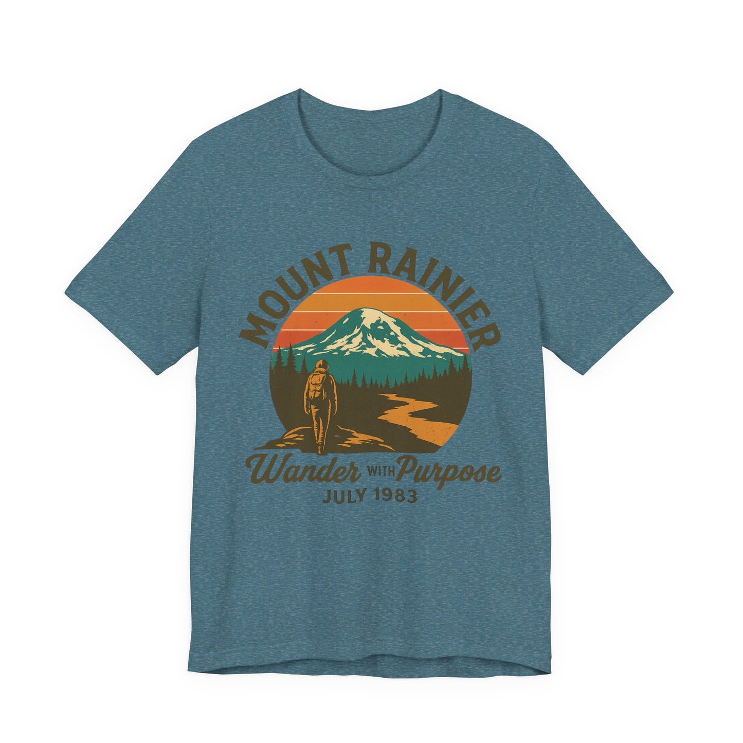 Adventure Tee - Wander with Purpose Retro Hiker