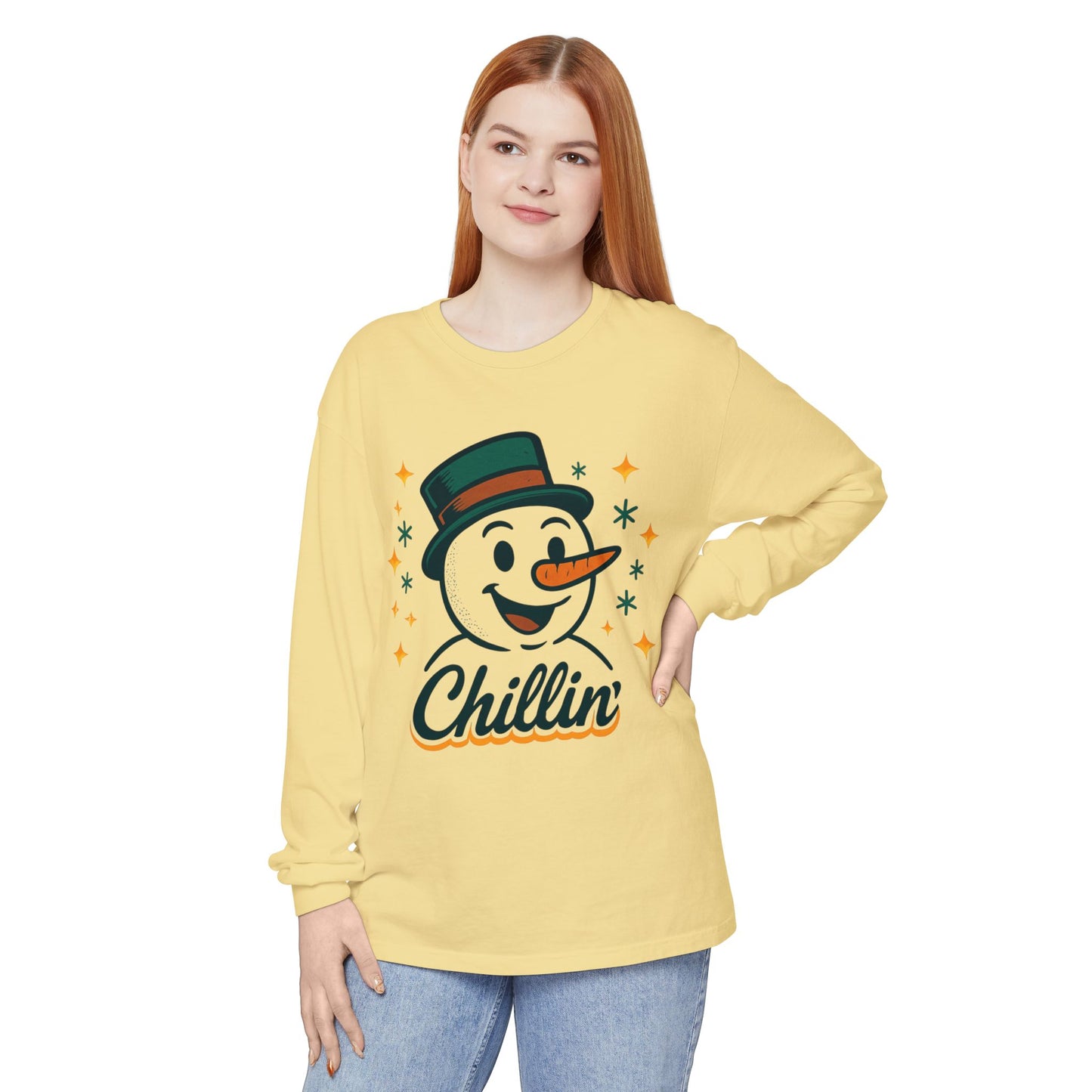 Unisex Garment-dyed Long Sleeve T-Shirt