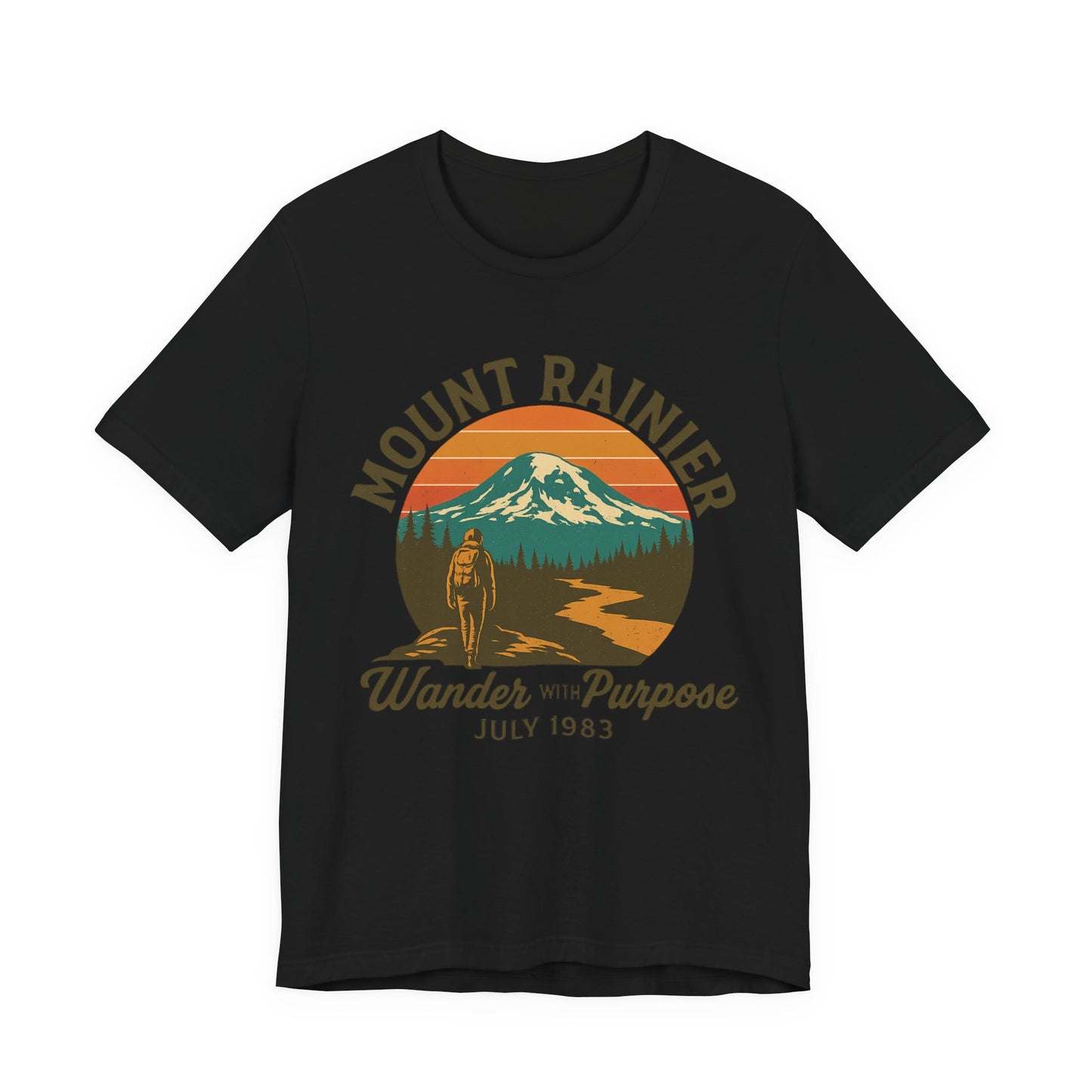 Adventure Tee - Wander with Purpose Retro Hiker