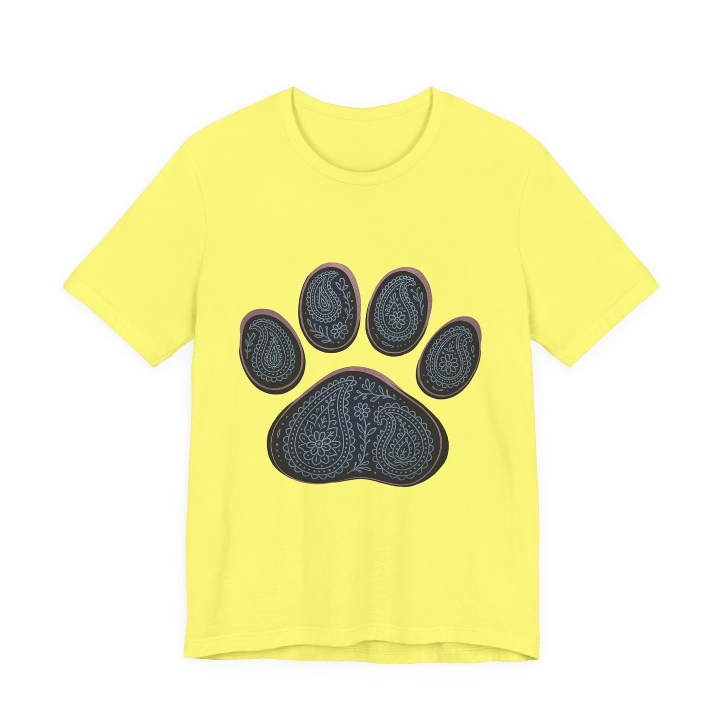 Blue Paisley Paw Tee