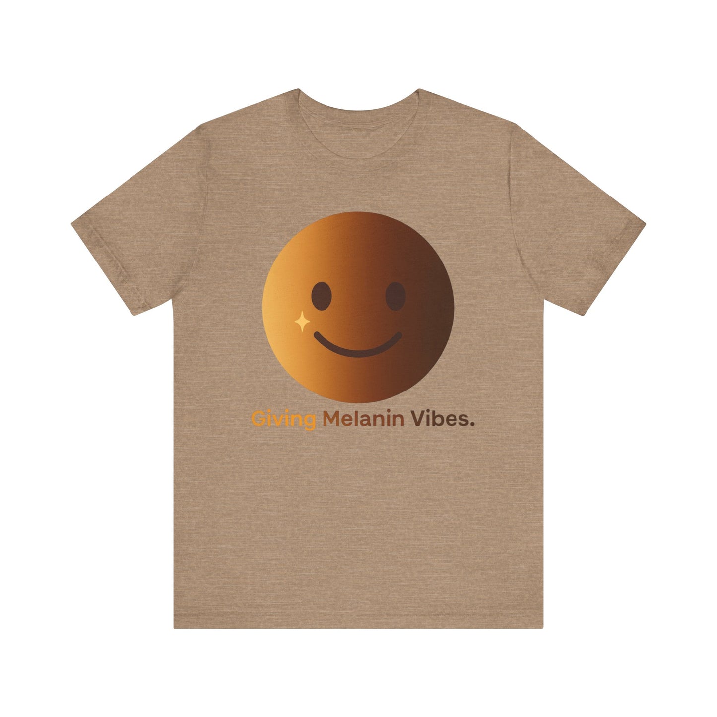 Melanated Emoji Tee- Giving Melanated Vibes- Style 1