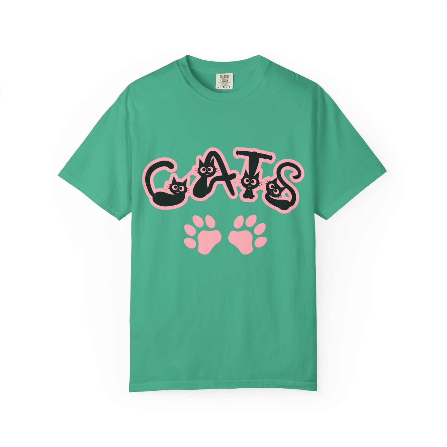 Cat Lover Unisex T-shirt with CATS Font Design