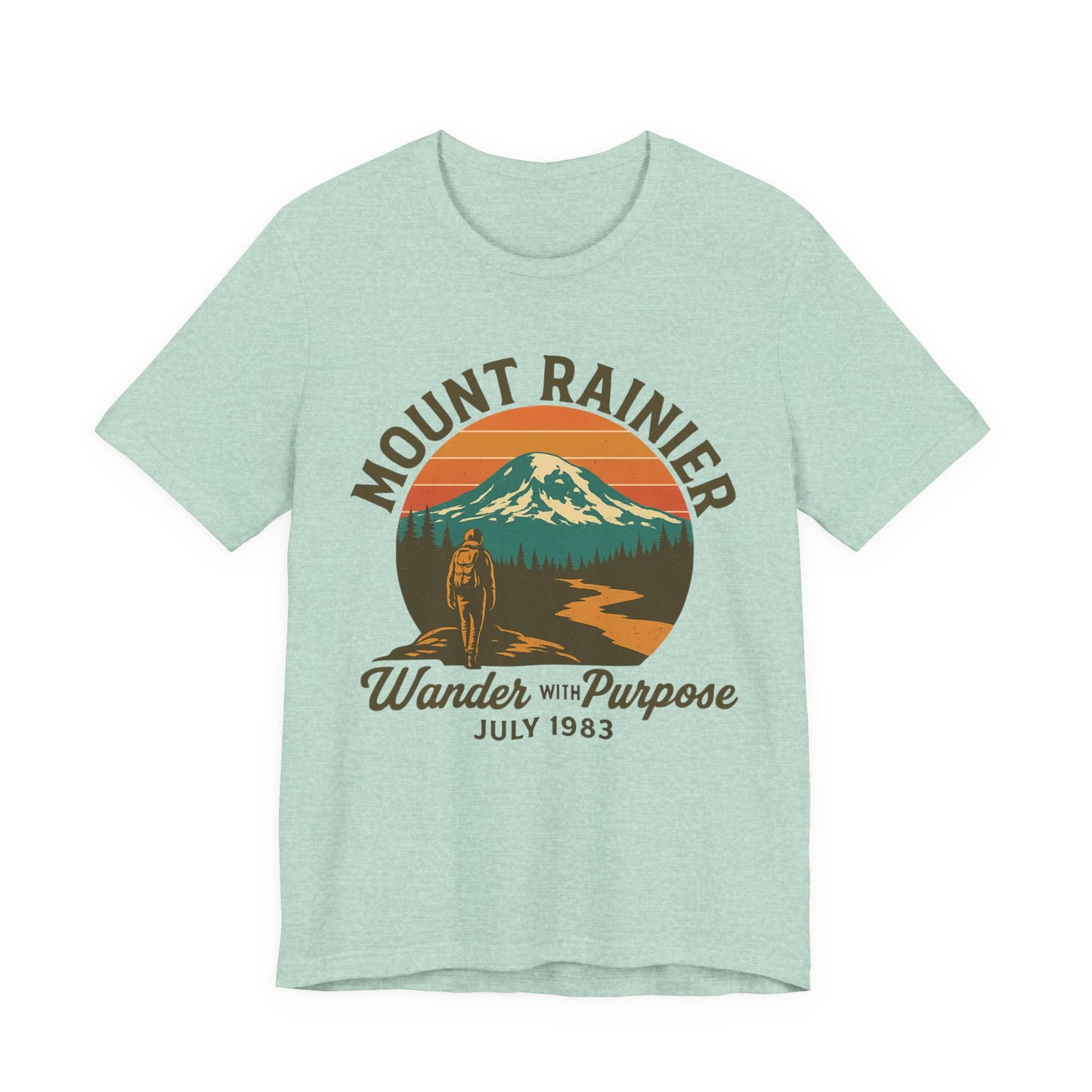 Adventure Tee - Wander with Purpose Retro Hiker