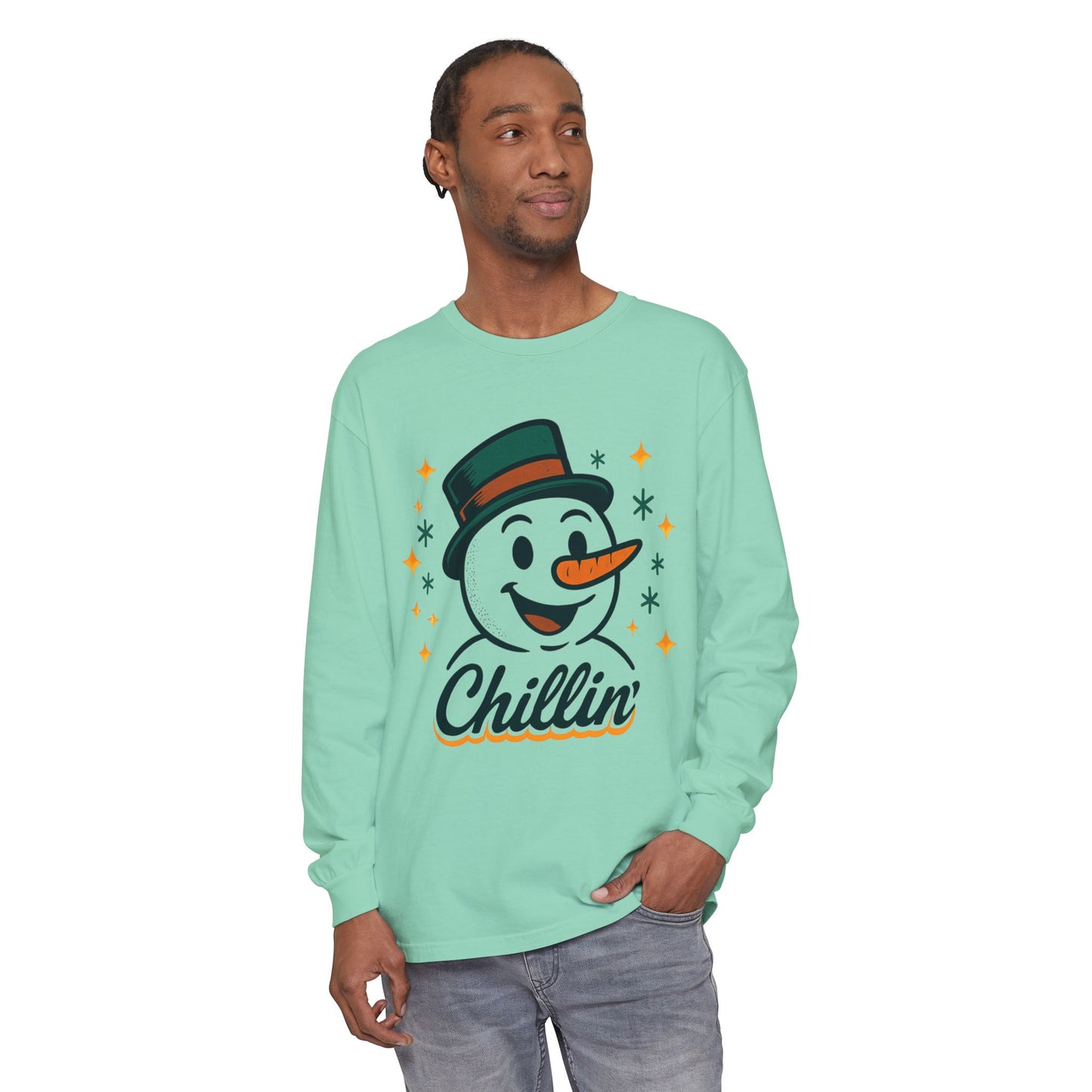 Unisex Garment-dyed Long Sleeve T-Shirt