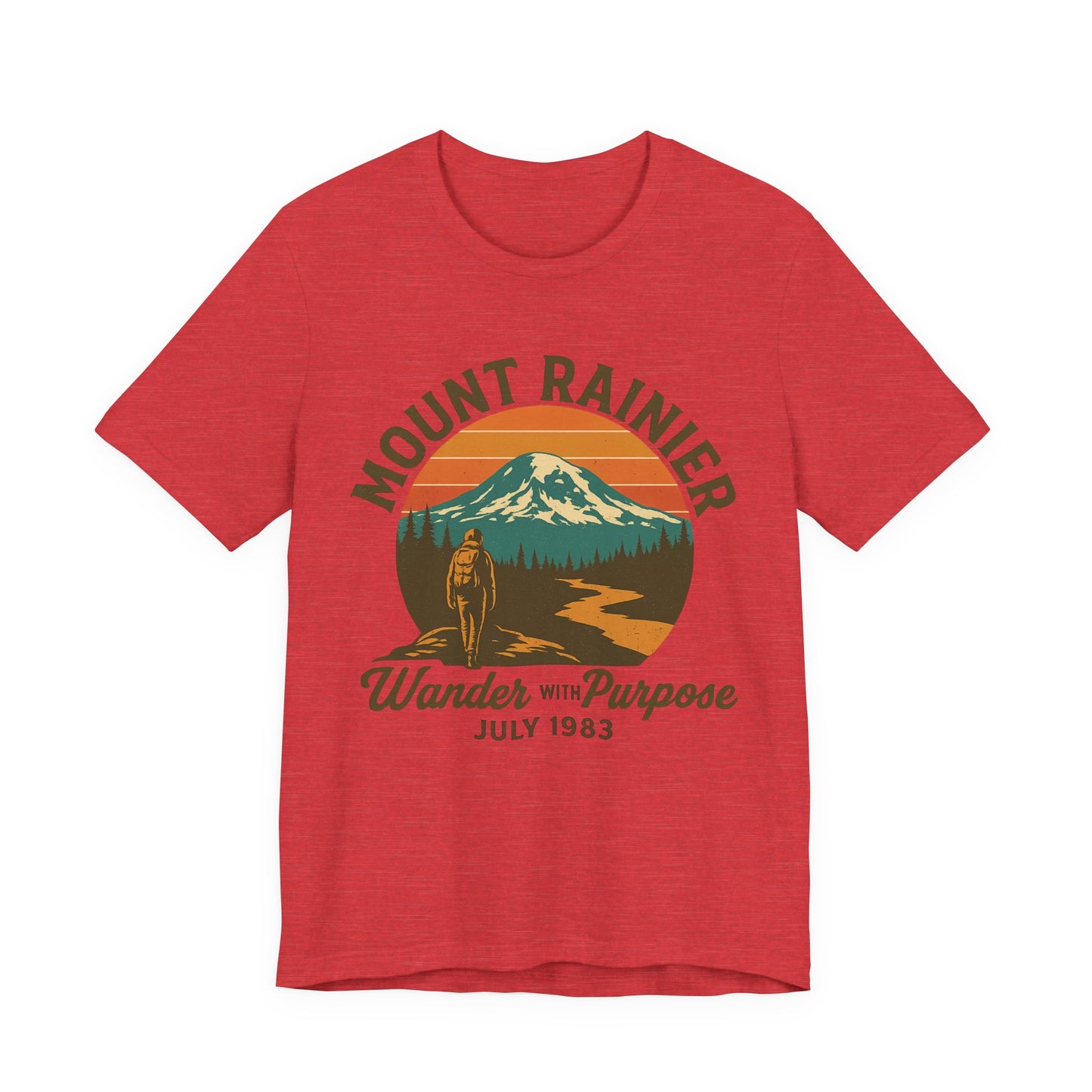 Adventure Tee - Wander with Purpose Retro Hiker