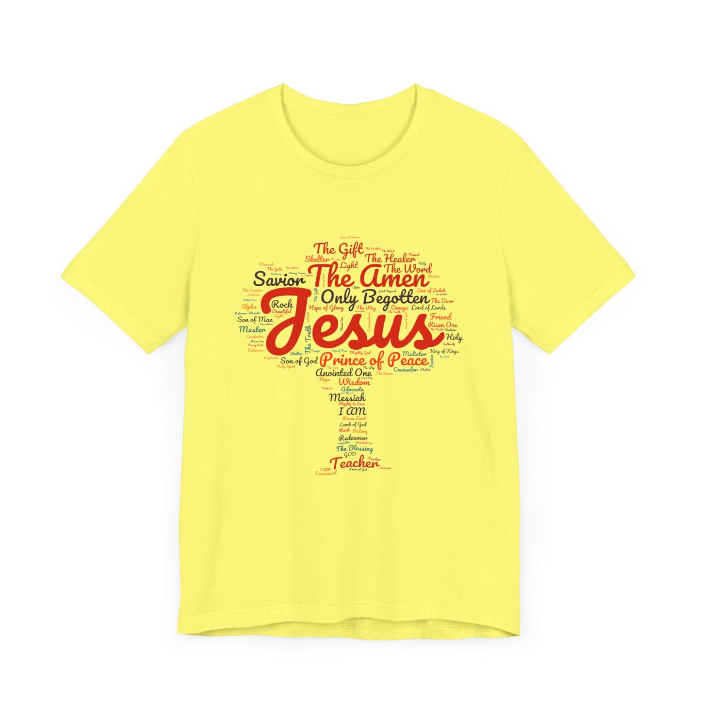 Religious Tee - Names of JESUS Tree Design