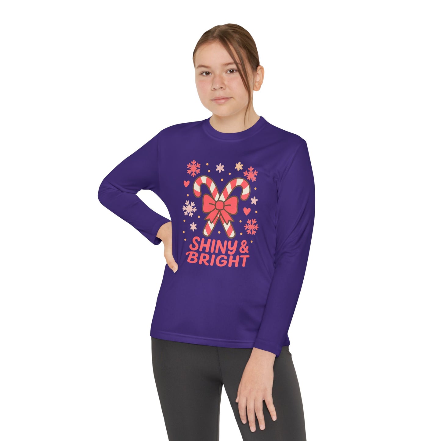 Long Sleeve Tee - Shiny & Bright Snowflake Design