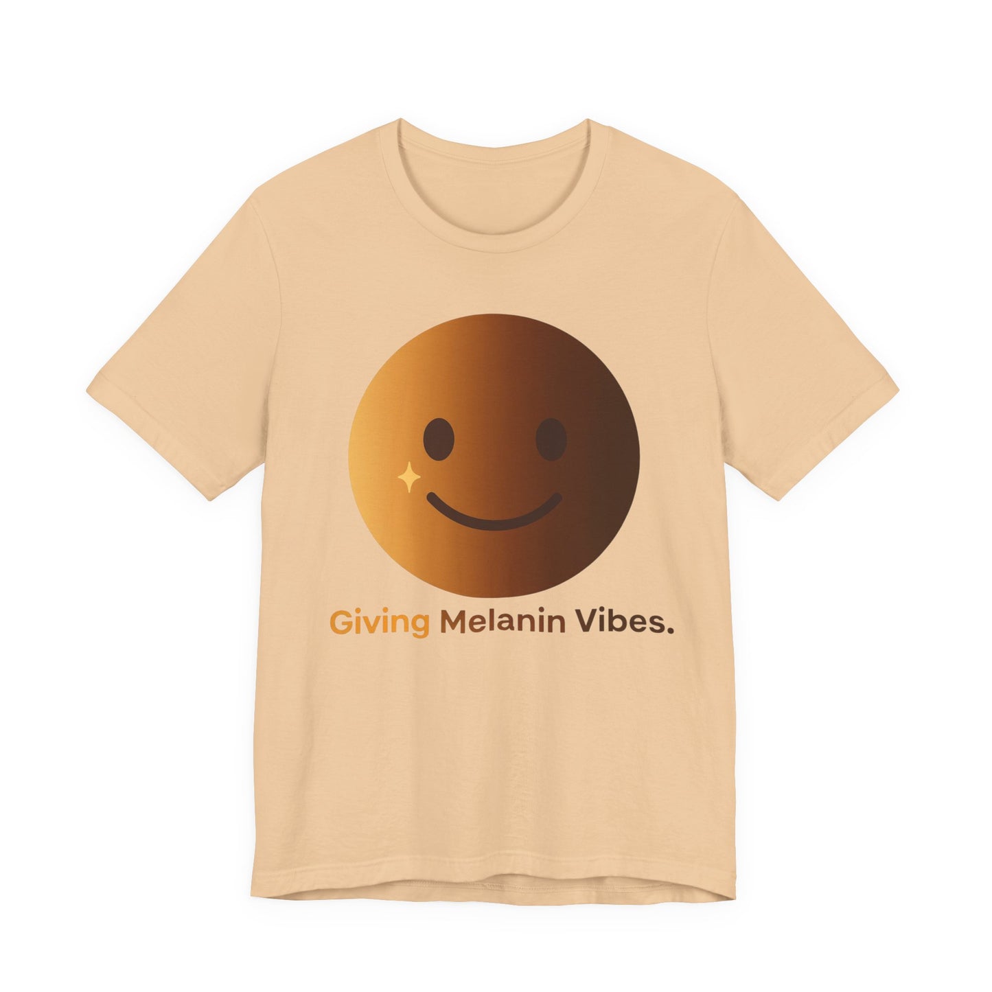 Melanated Emoji Tee- Giving Melanated Vibes- Style 1