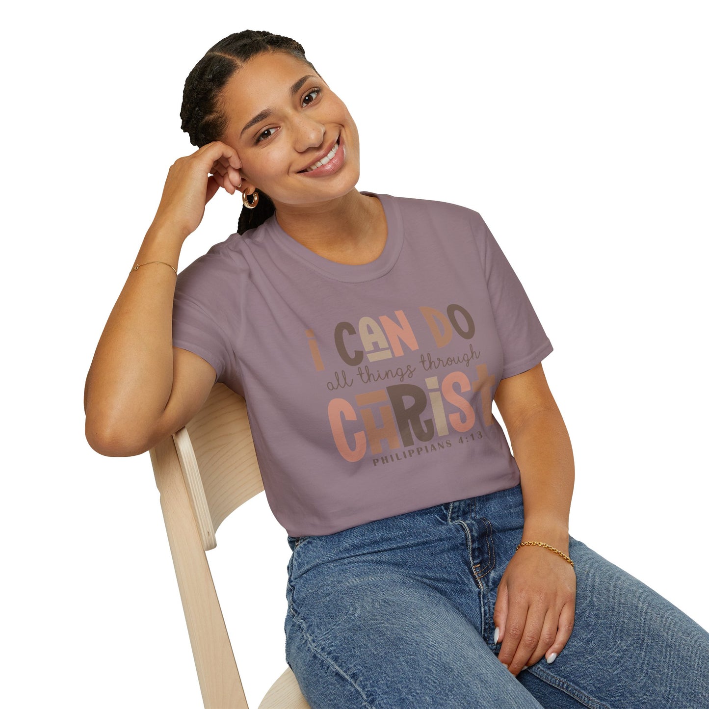 Faithful Unisex Tee with Inspirational Text - Earthtone Colors