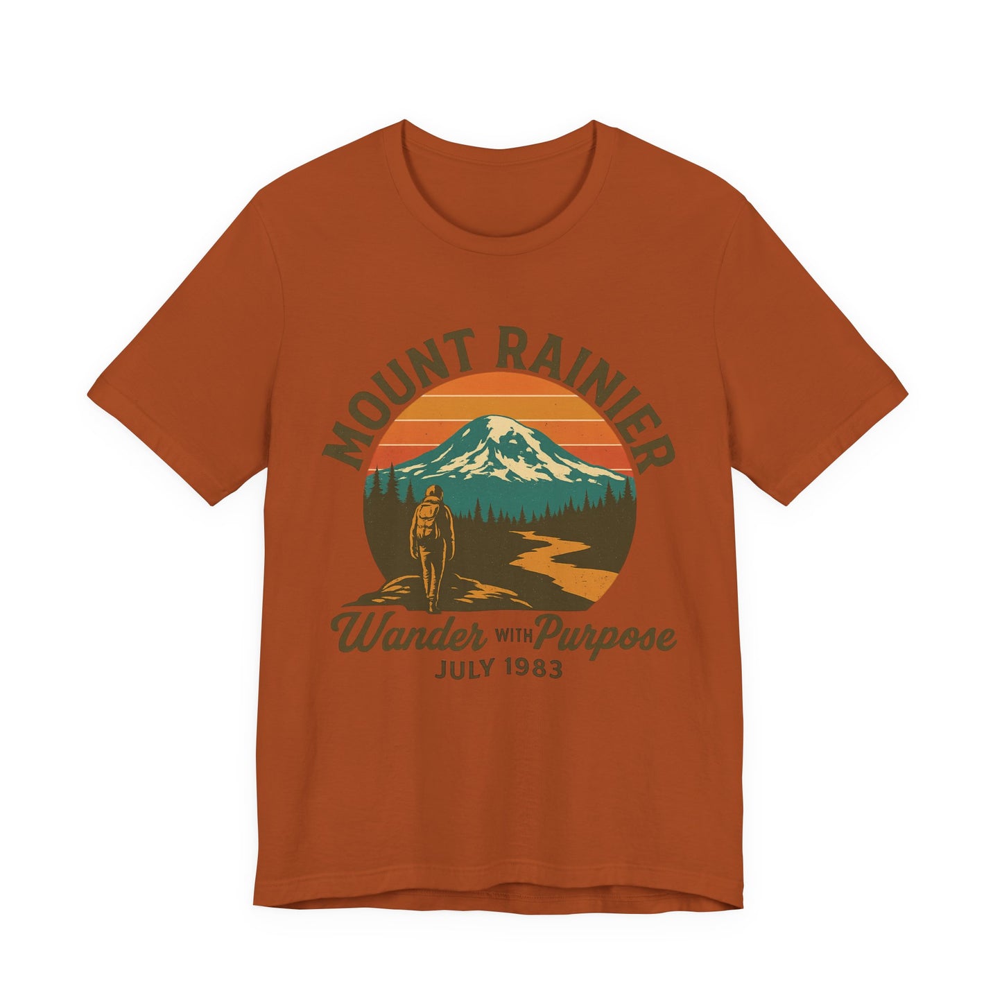 Adventure Tee - Wander with Purpose Retro Hiker