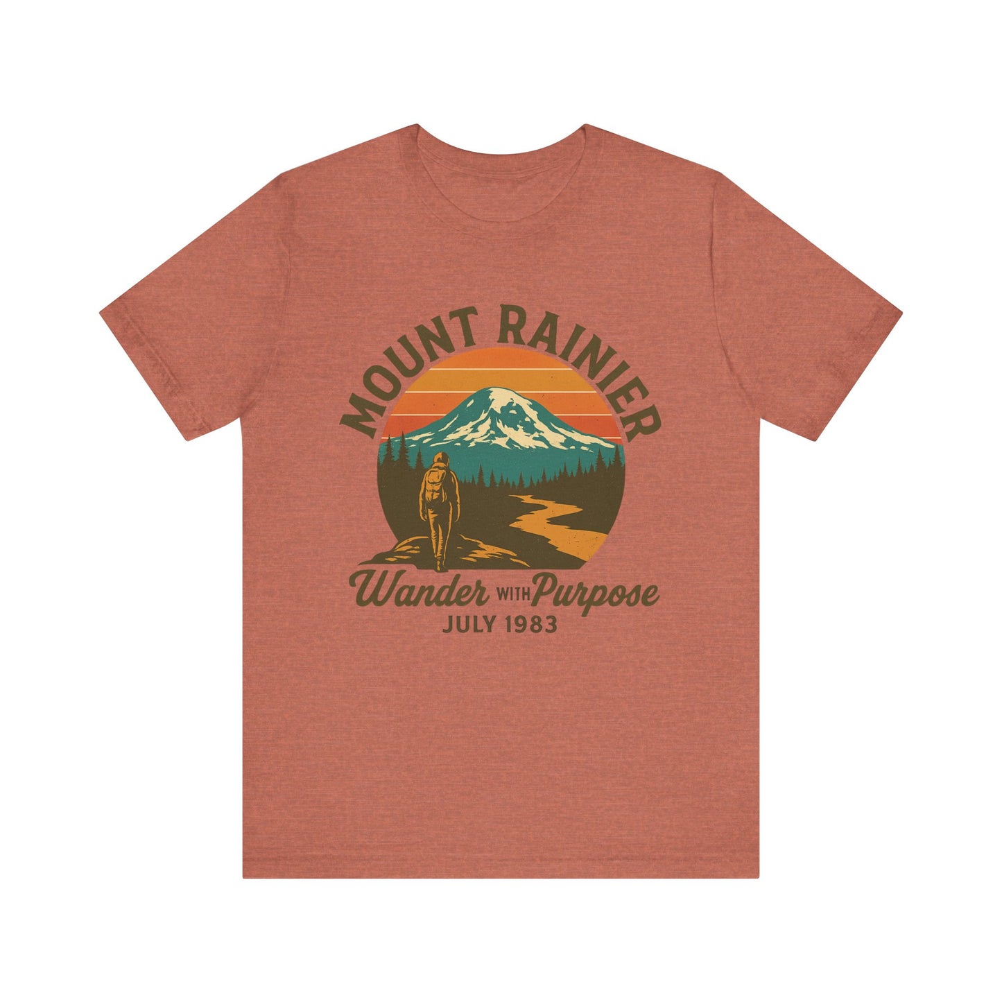 Adventure Tee - Wander with Purpose Retro Hiker