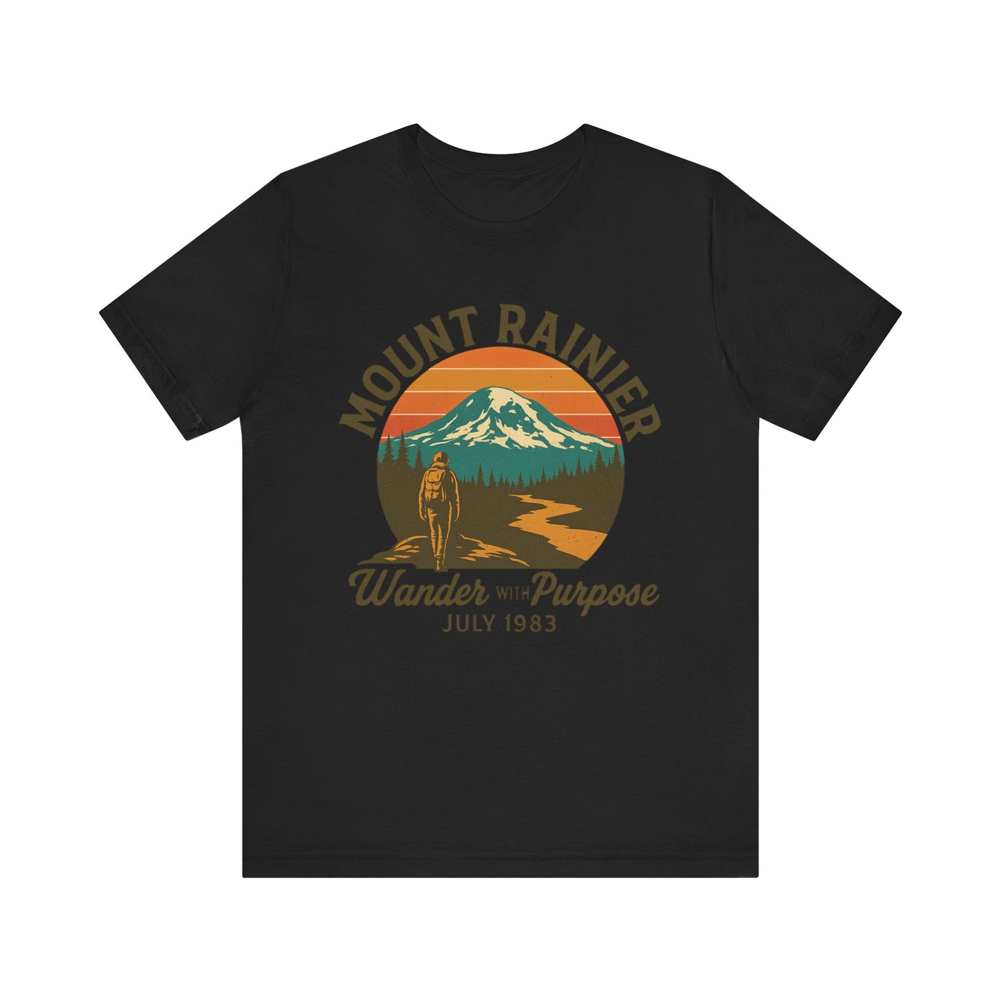 Adventure Tee - Wander with Purpose Retro Hiker