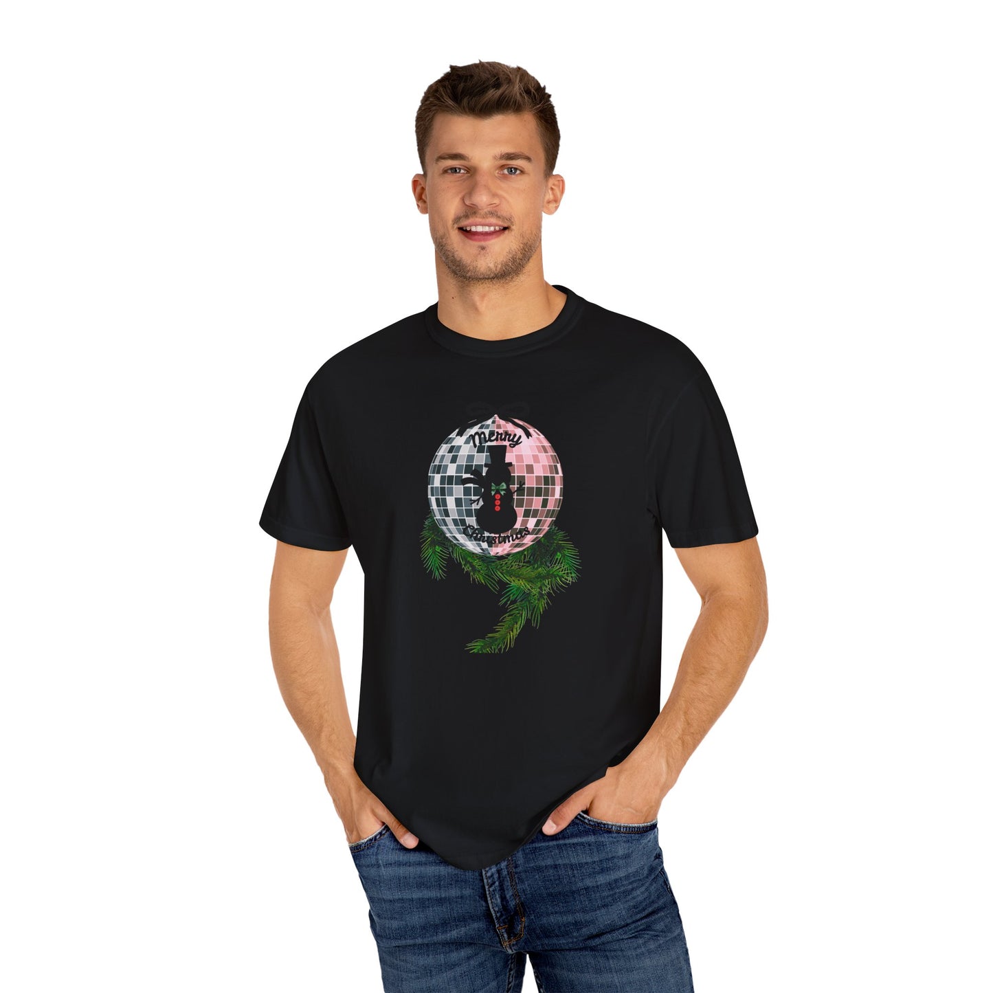 Christmas Disco Snowman T-shirt