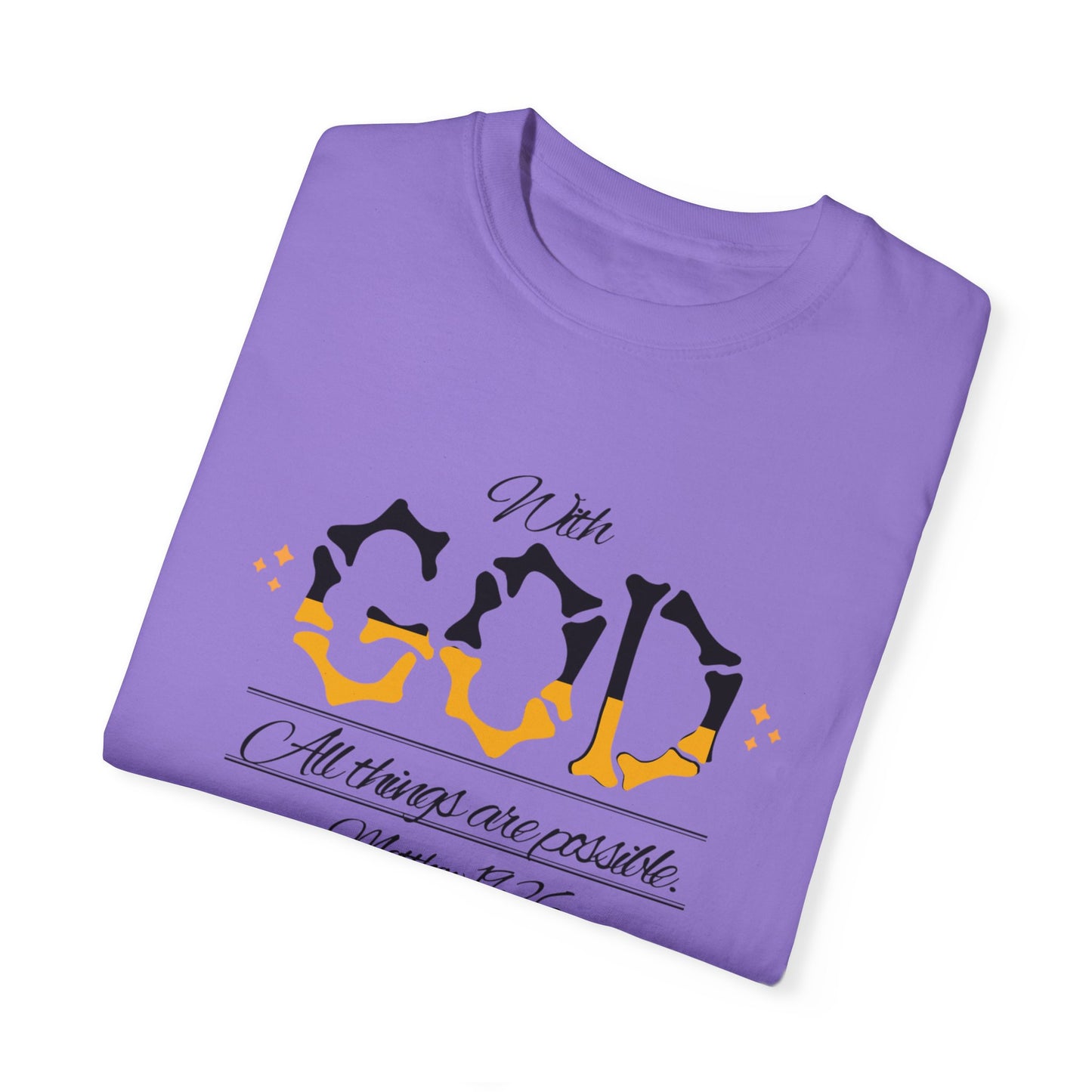 Hope-filled Unisex T-shirt with Matthew 29:16 Scripture