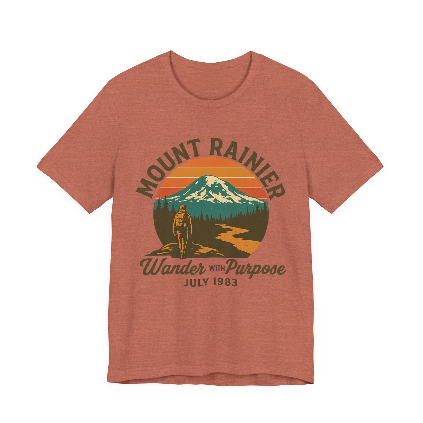 Adventure Tee - Wander with Purpose Retro Hiker