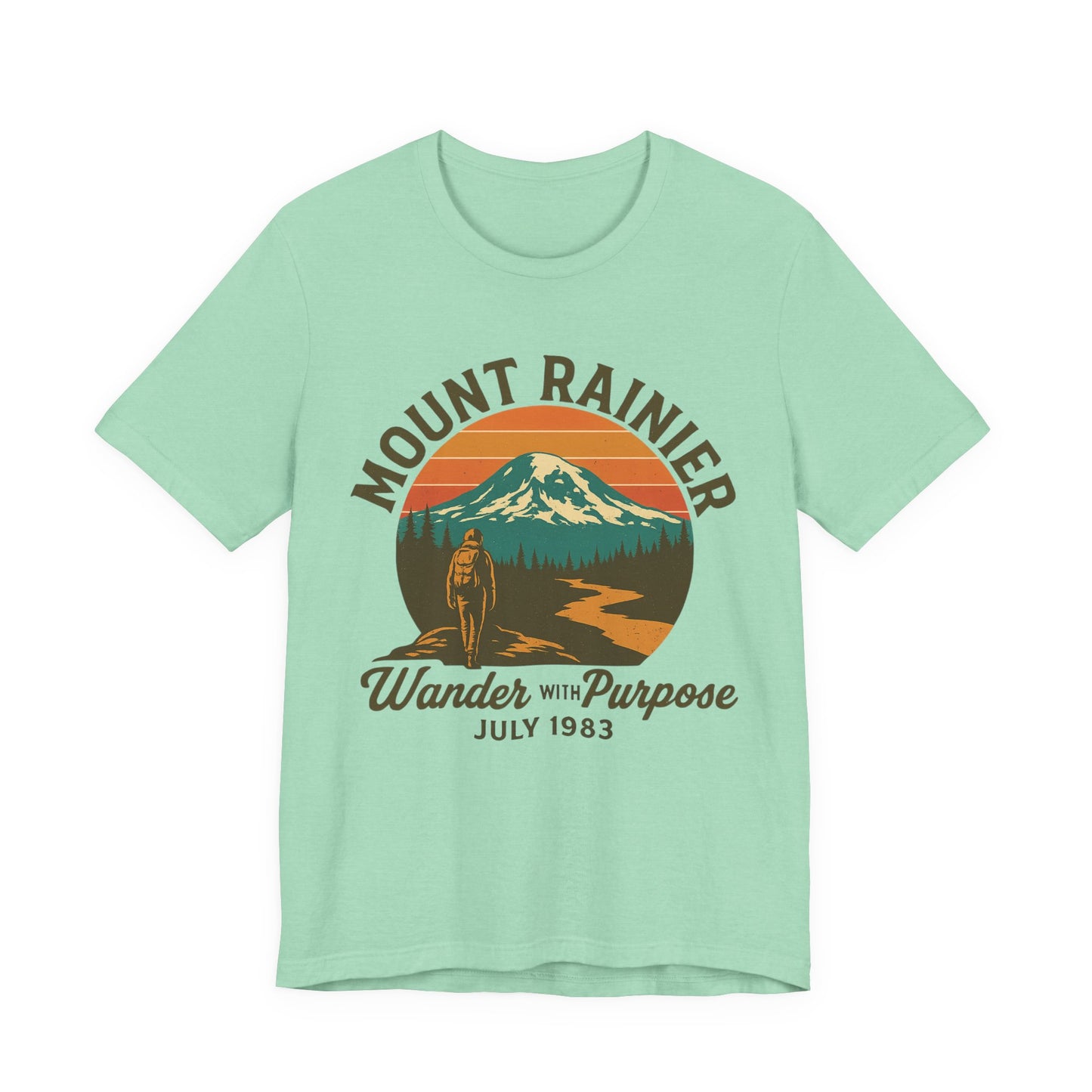 Adventure Tee - Wander with Purpose Retro Hiker