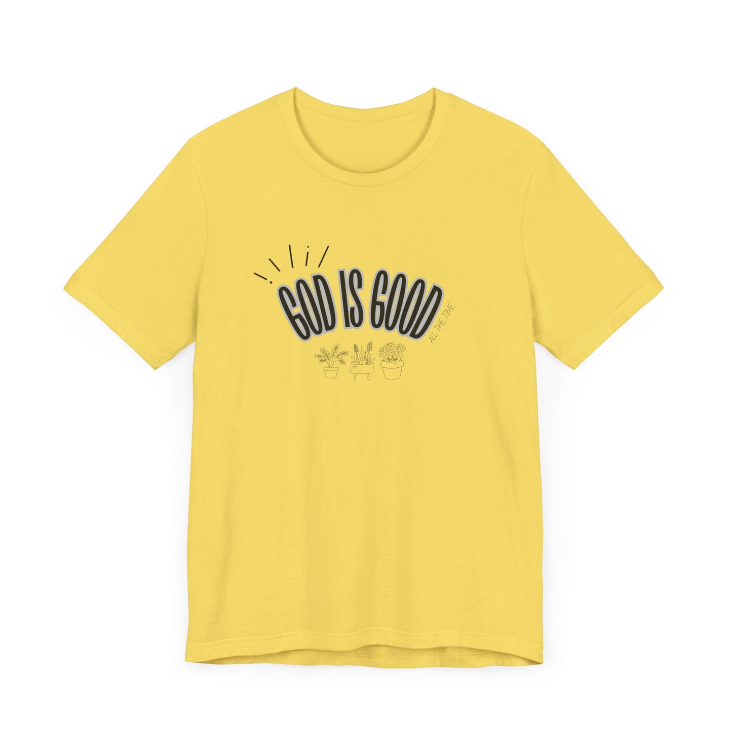 God is Good Unisex T-shirt with Flower Images