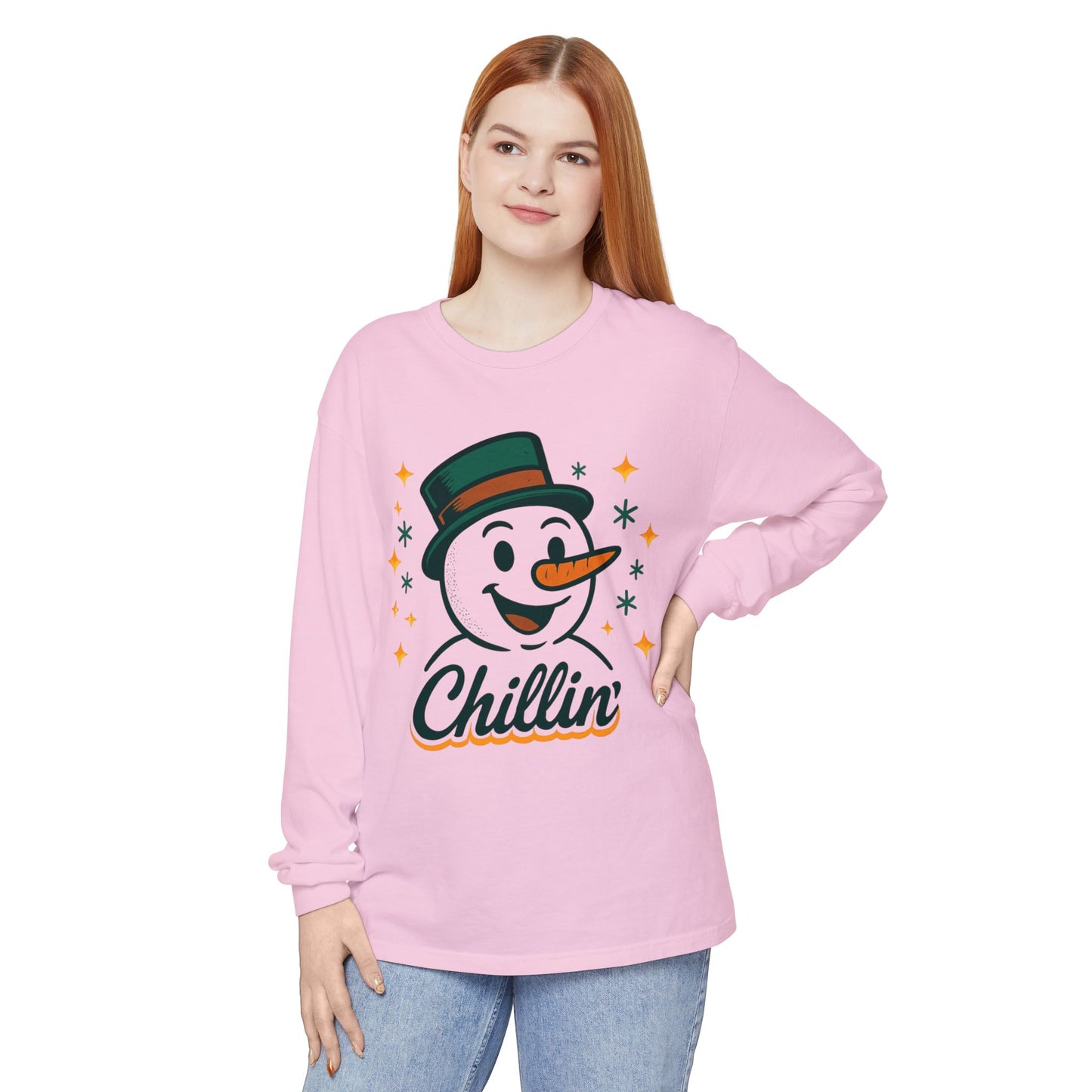 Unisex Garment-dyed Long Sleeve T-Shirt