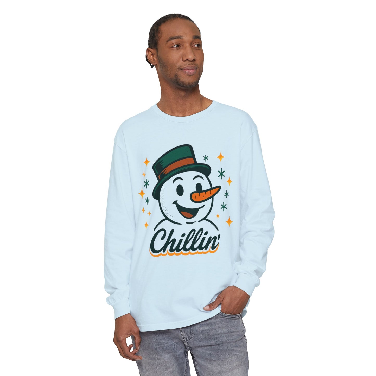 Unisex Garment-dyed Long Sleeve T-Shirt
