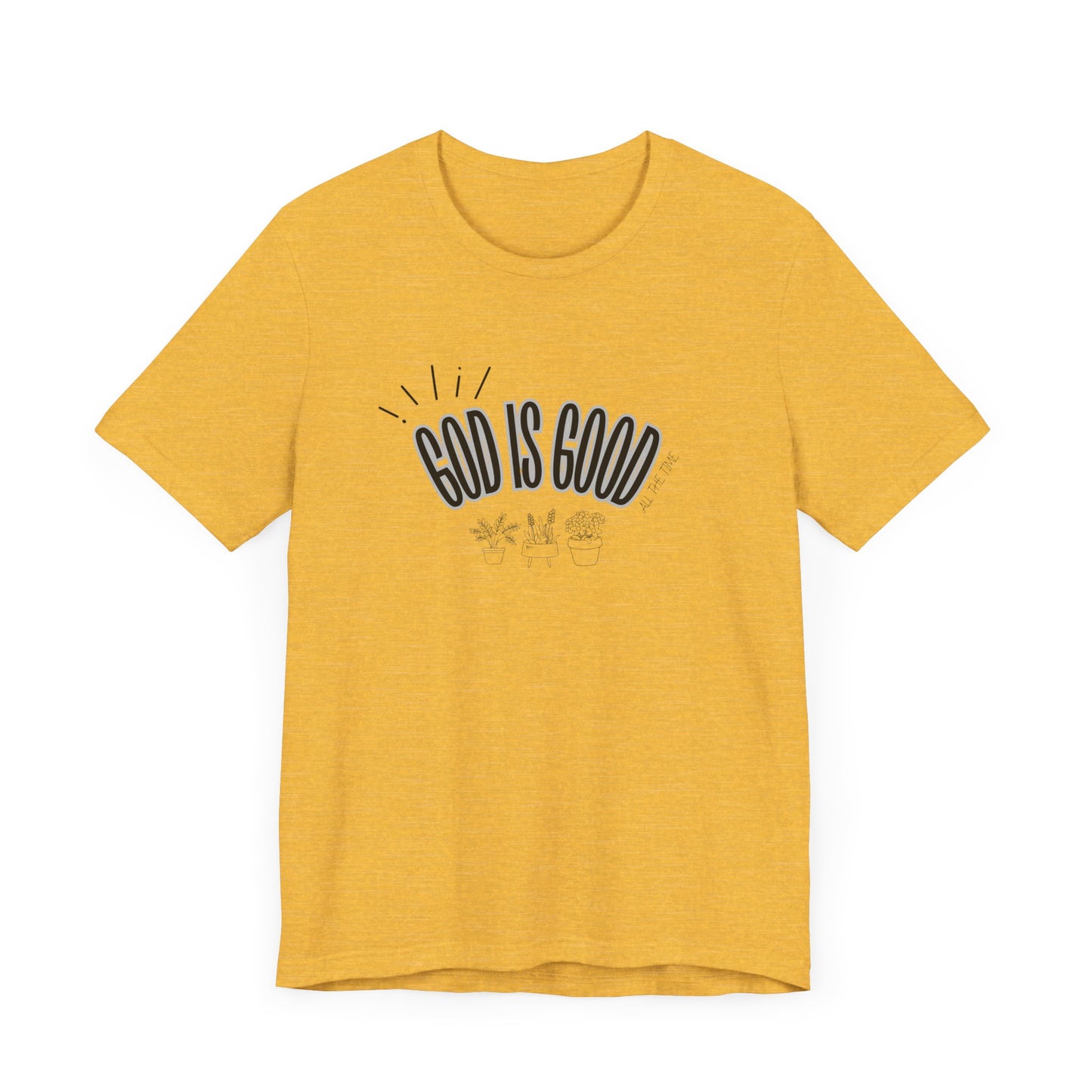 God is Good Unisex T-shirt with Flower Images