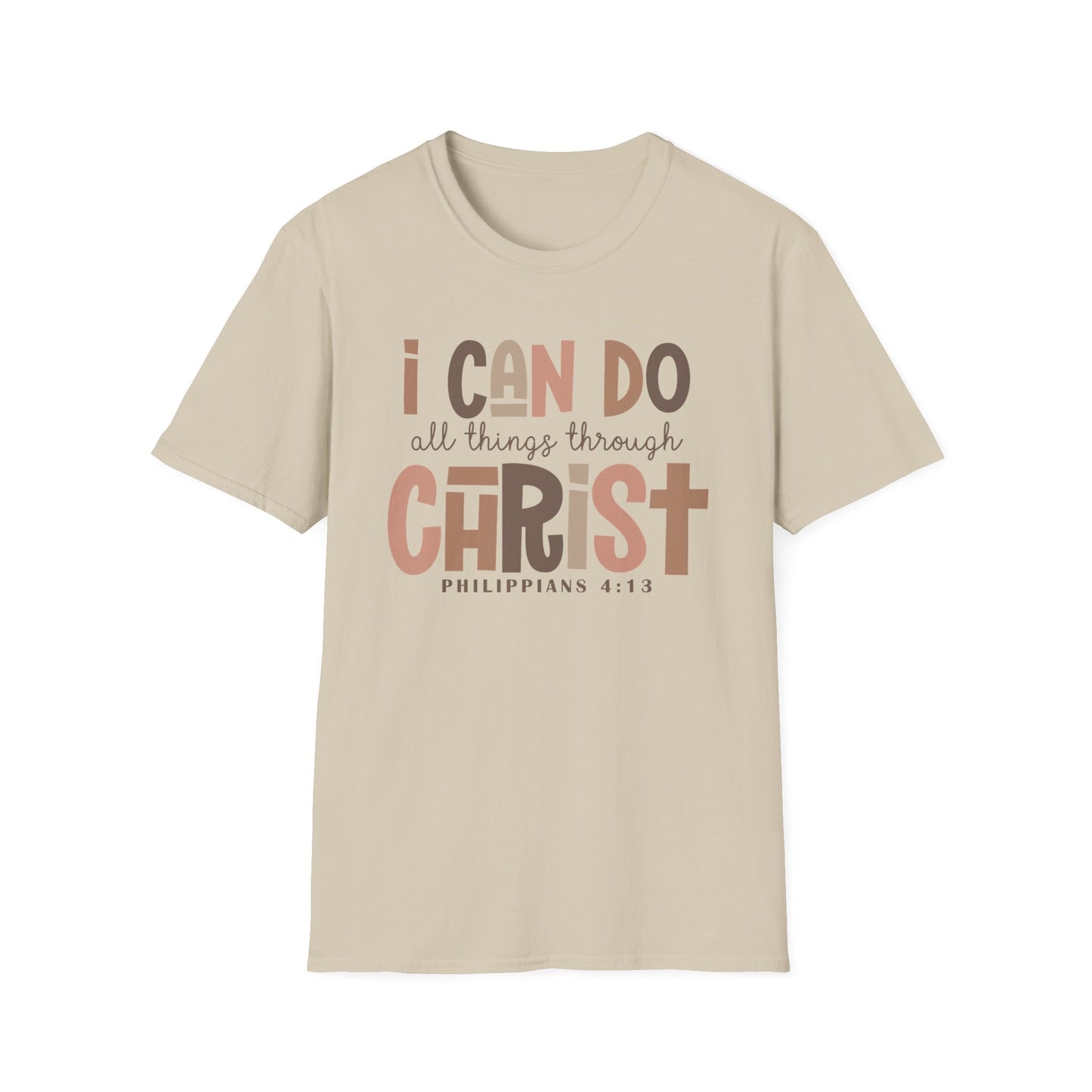 Faithful Unisex Tee with Inspirational Text - Earthtone Colors