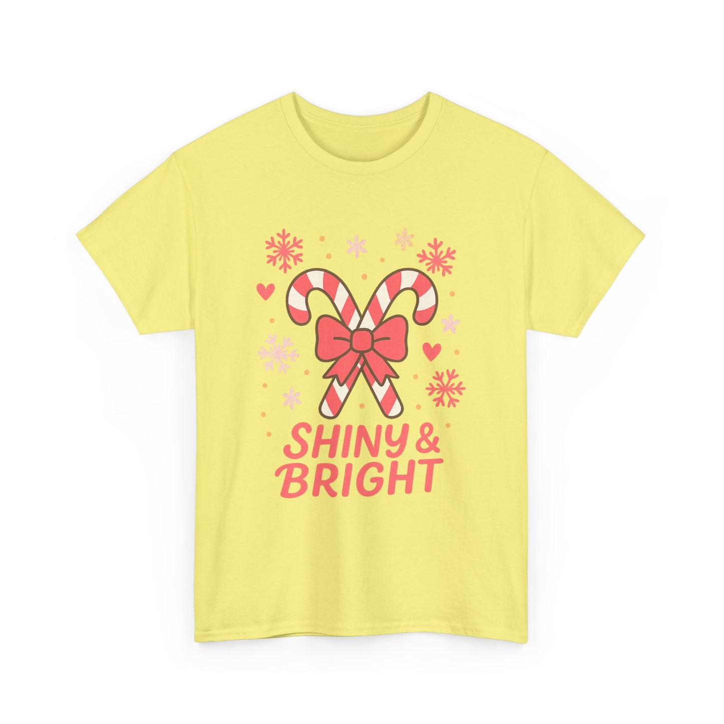 Candy Cane Christmas Tee, Holiday Shirt, Festive Unisex Cotton Tee, Merry and Bright T-Shirt, Gift for Christmas, Winter Apparel