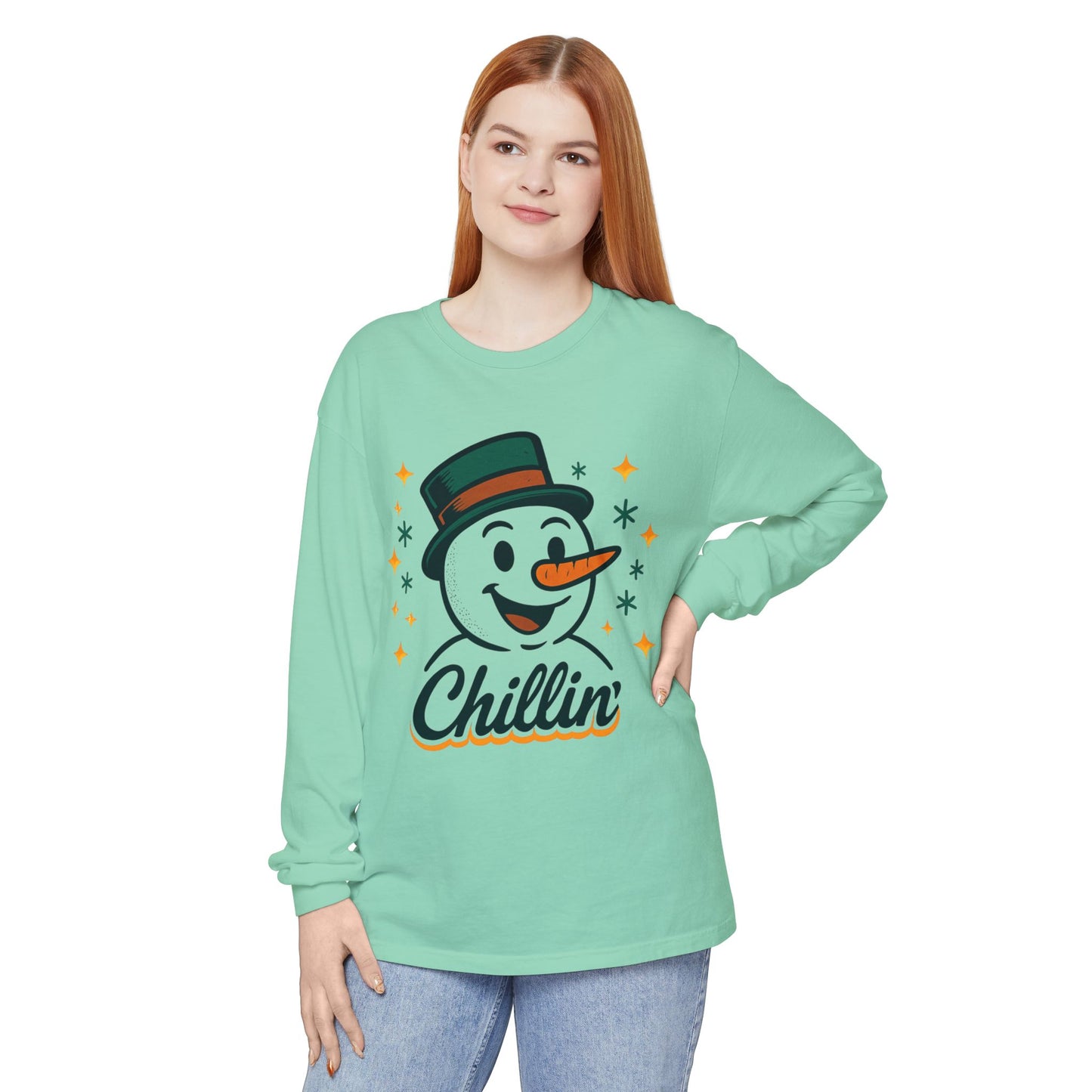 Unisex Garment-dyed Long Sleeve T-Shirt