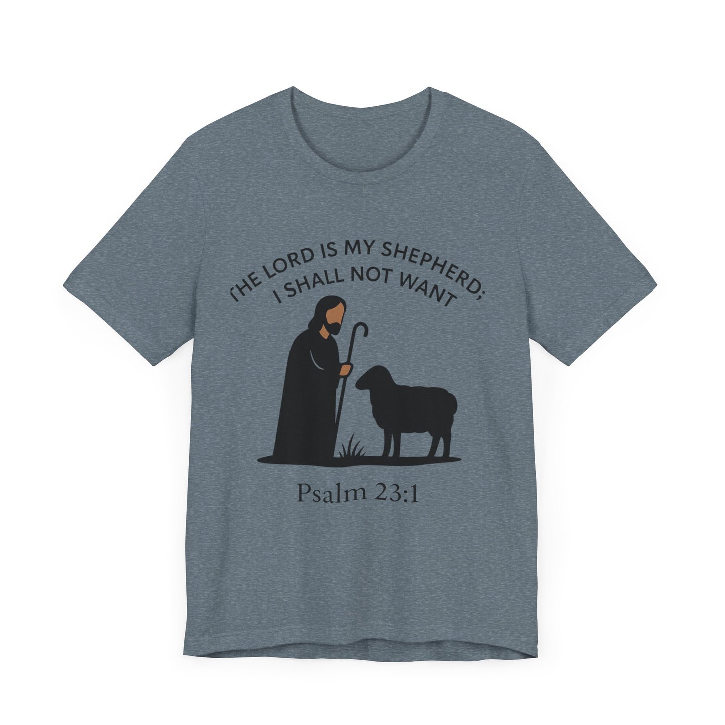 Christian Tee - Jesus Shepard and Black Sheep Design