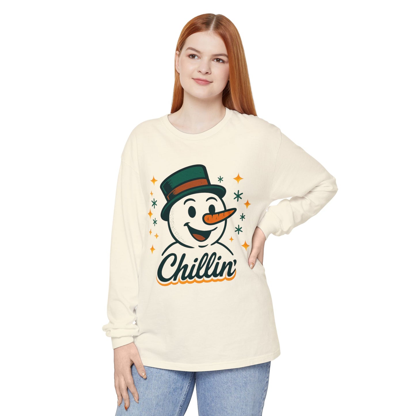 Unisex Garment-dyed Long Sleeve T-Shirt