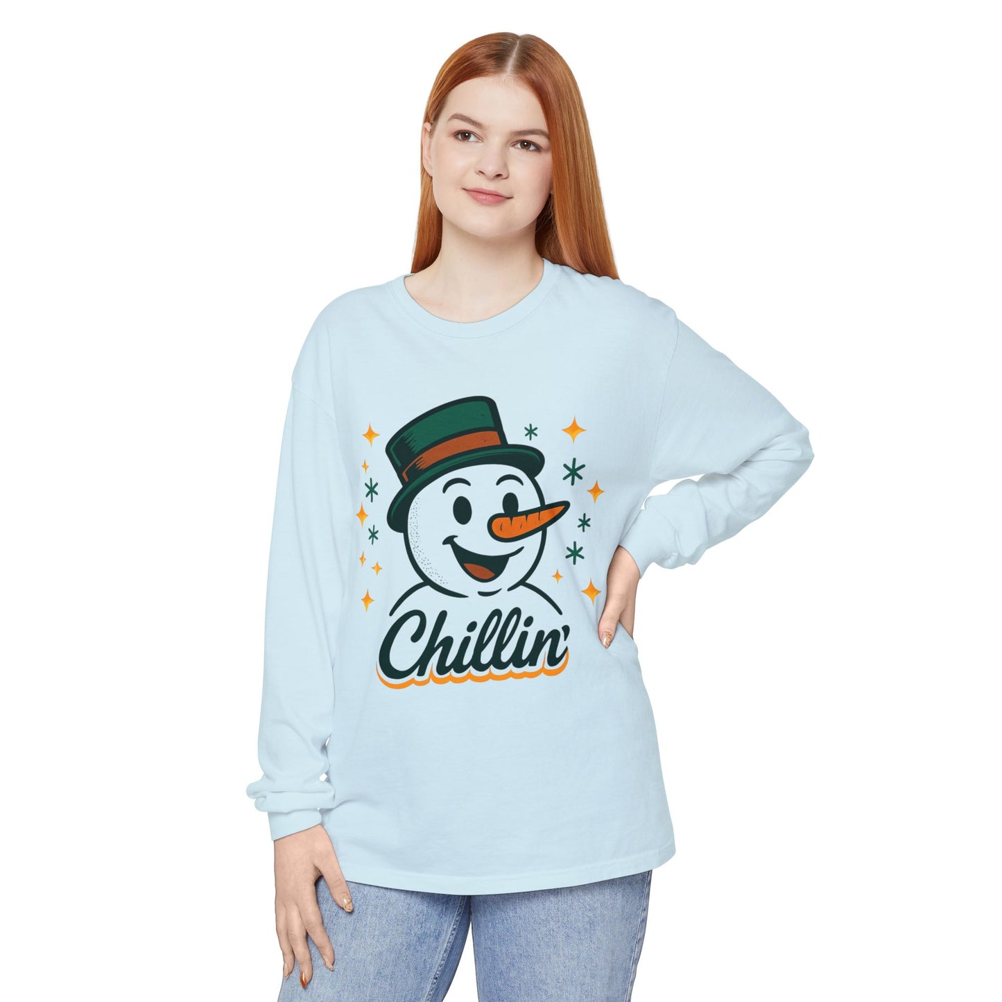 Unisex Garment-dyed Long Sleeve T-Shirt
