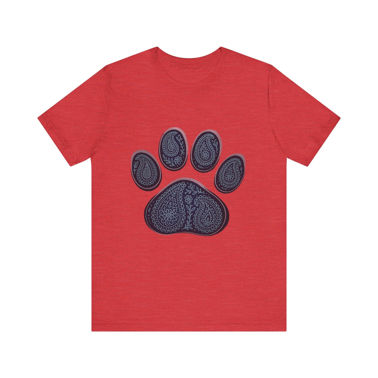 Blue Paisley Paw Tee