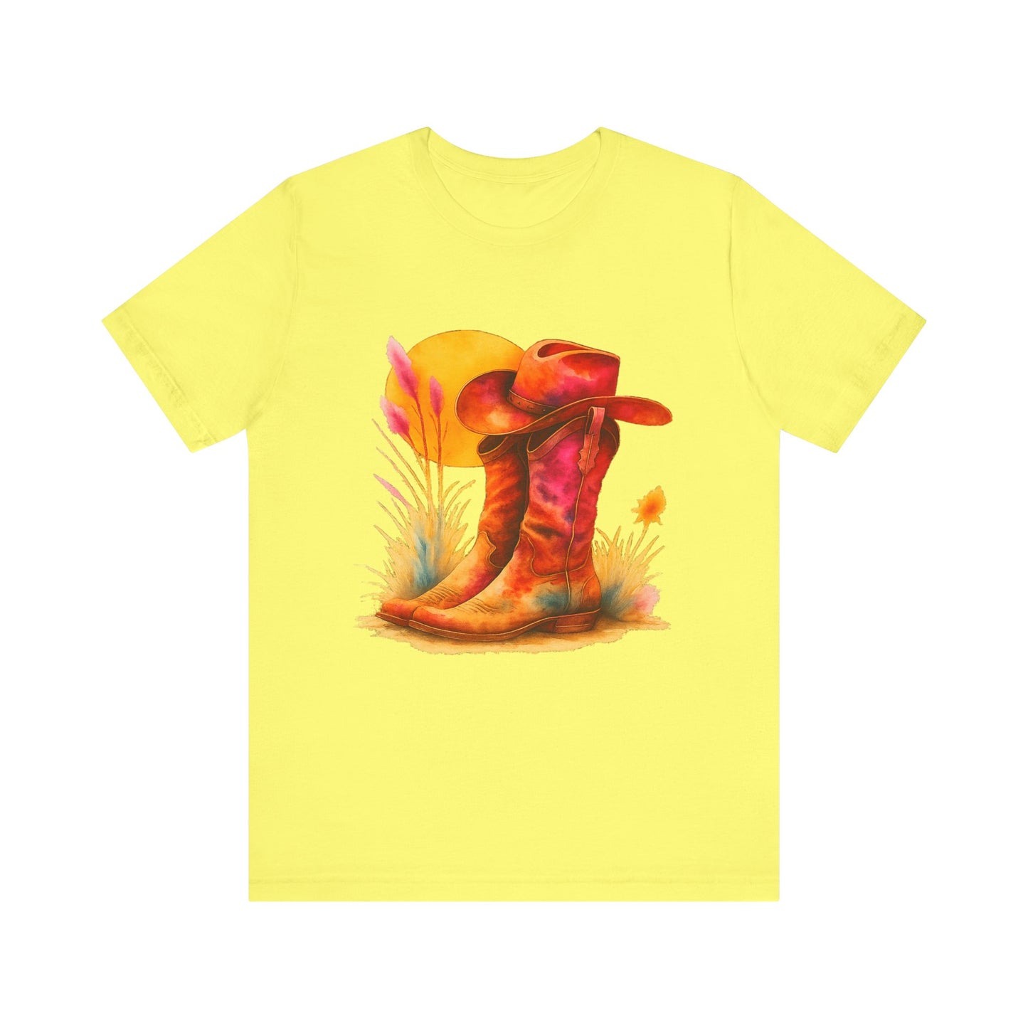Western Enthusiast Tee - Boots and Hat Design