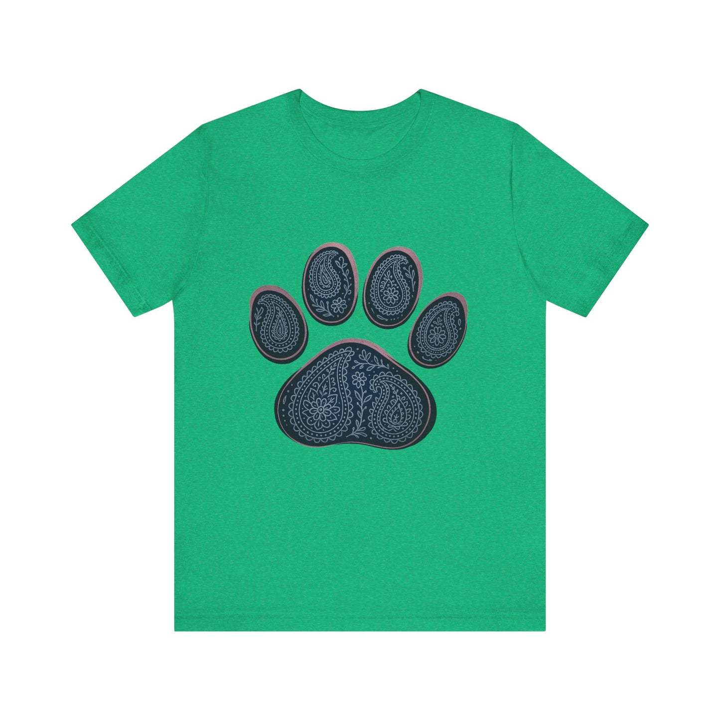 Blue Paisley Paw Tee