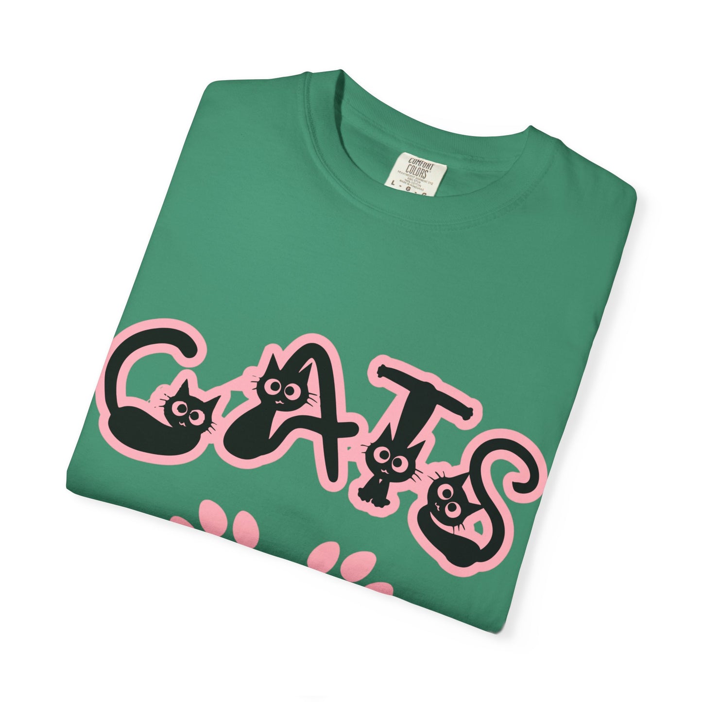 Cat Lover Unisex T-shirt with CATS Font Design
