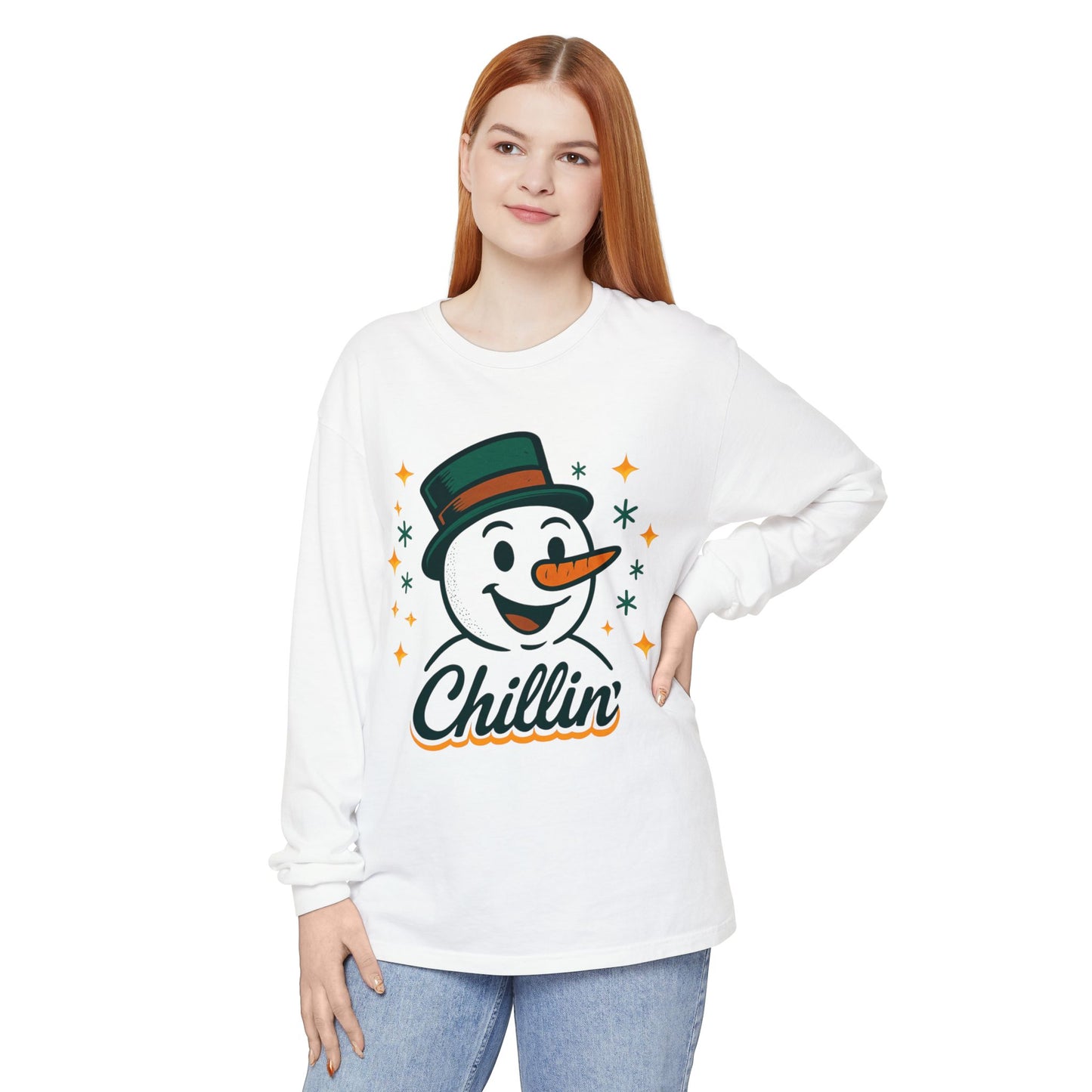 Unisex Garment-dyed Long Sleeve T-Shirt