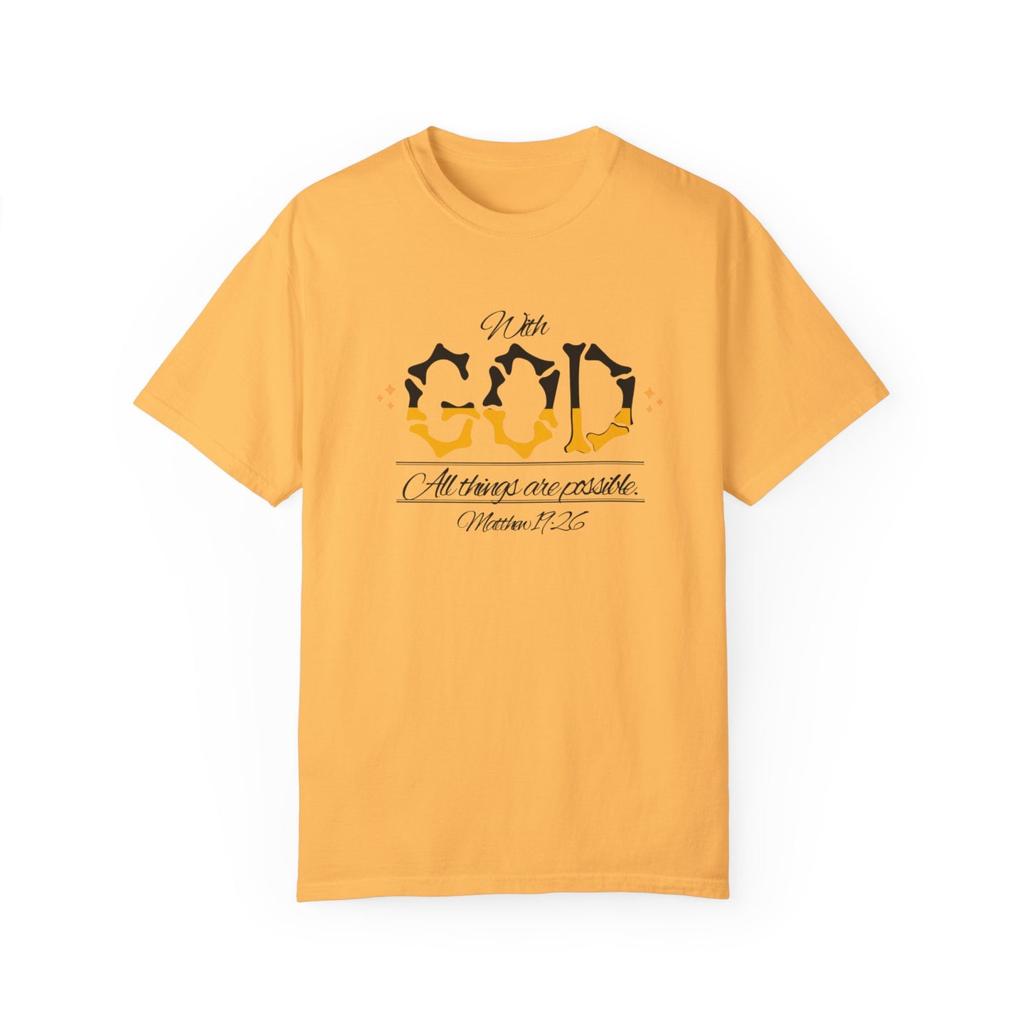 Hope-filled Unisex T-shirt with Matthew 29:16 Scripture