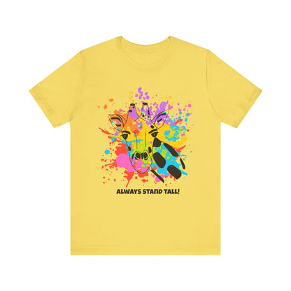 Watersplash Giraffe Tee - Stand Tall