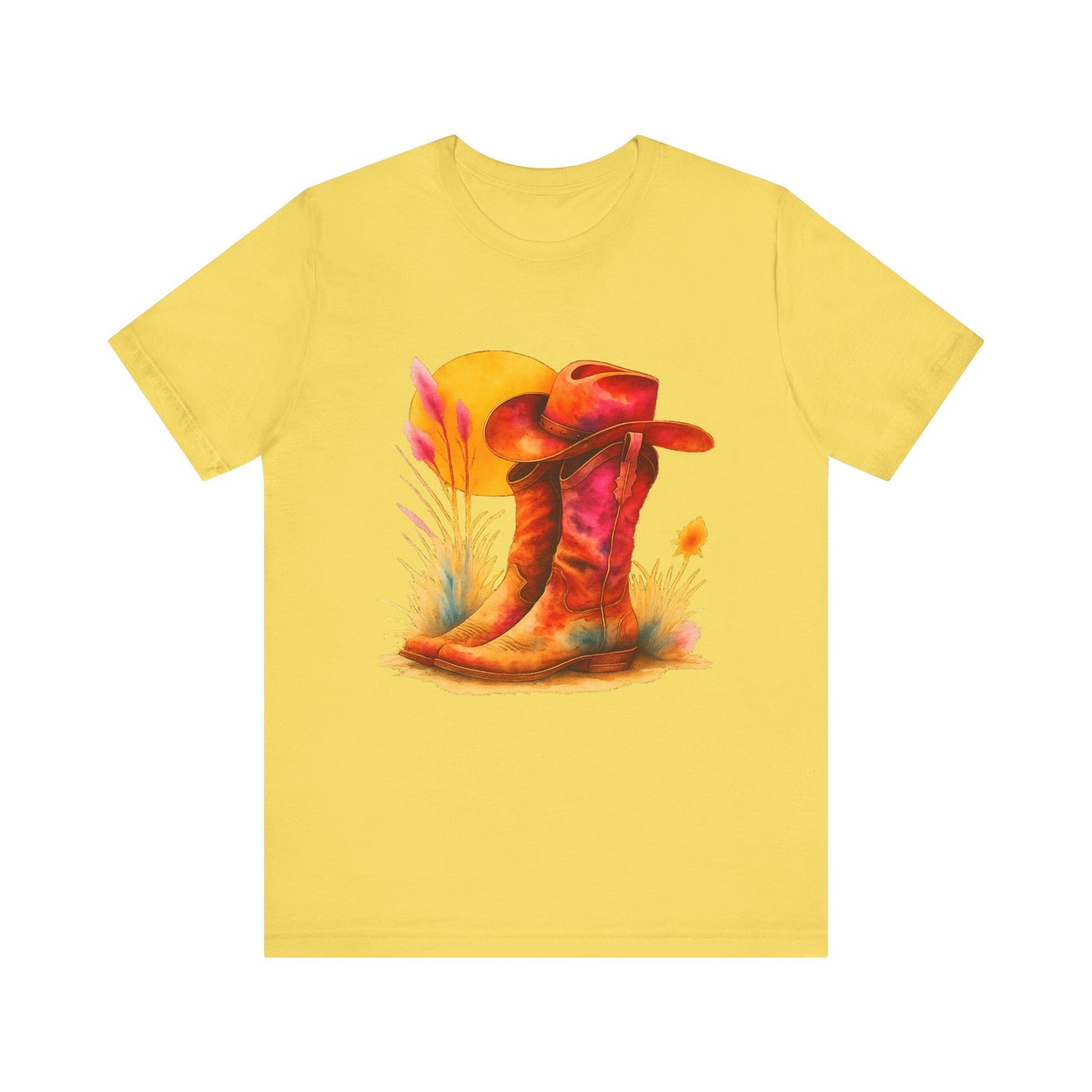 Western Enthusiast Tee - Boots and Hat Design