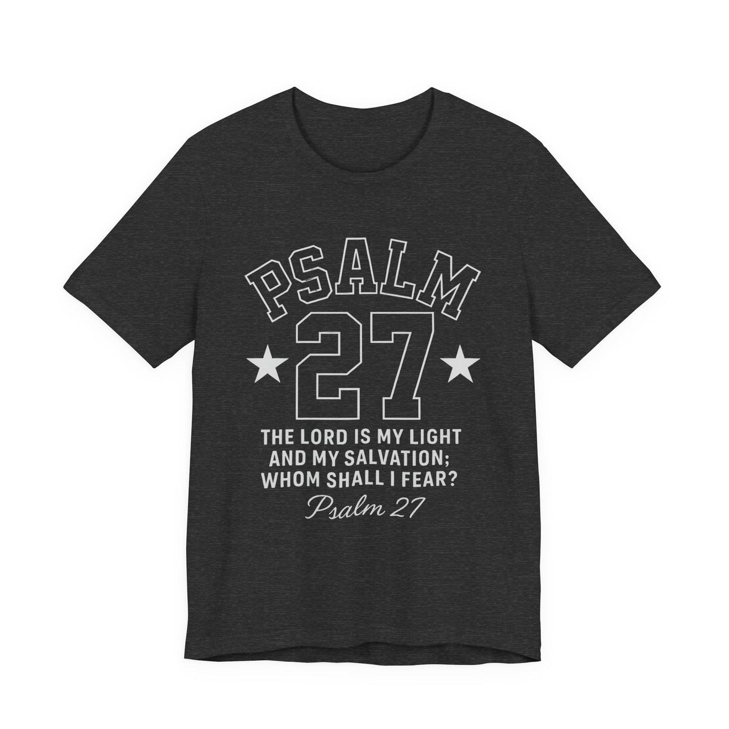 PSALM 27 Black Sporty Tee