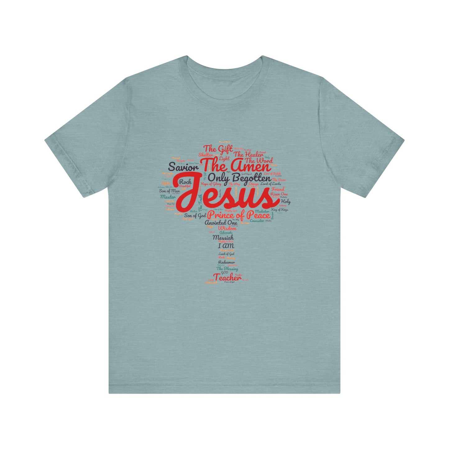 Religious Tee - Names of JESUS Tree Design